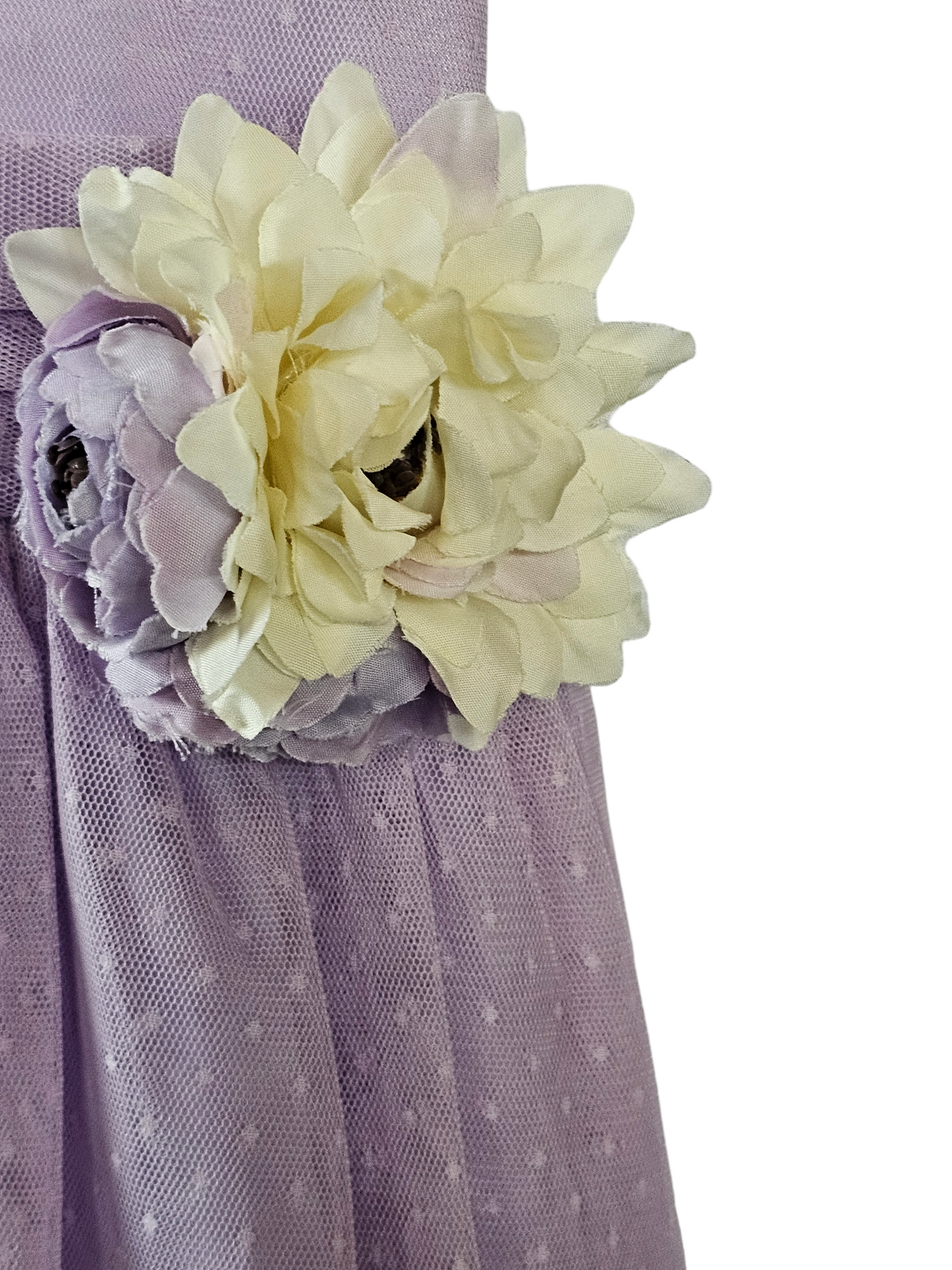 Childs Lavender Polkadot Tulle Dress