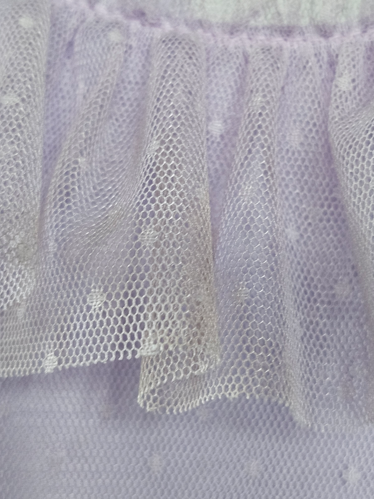 Childs Lavender Polkadot Tulle Dress