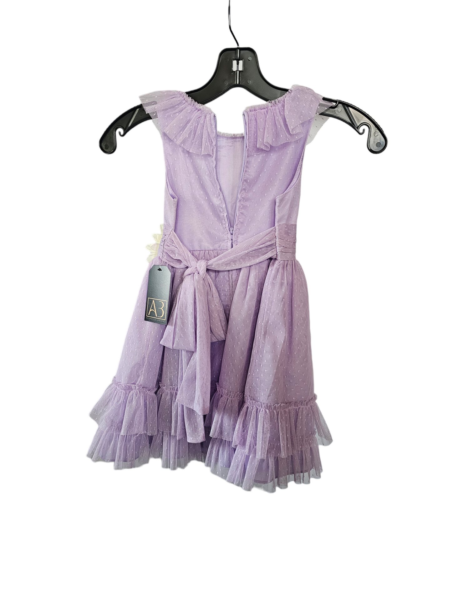 Childs Lavender Polkadot Tulle Dress