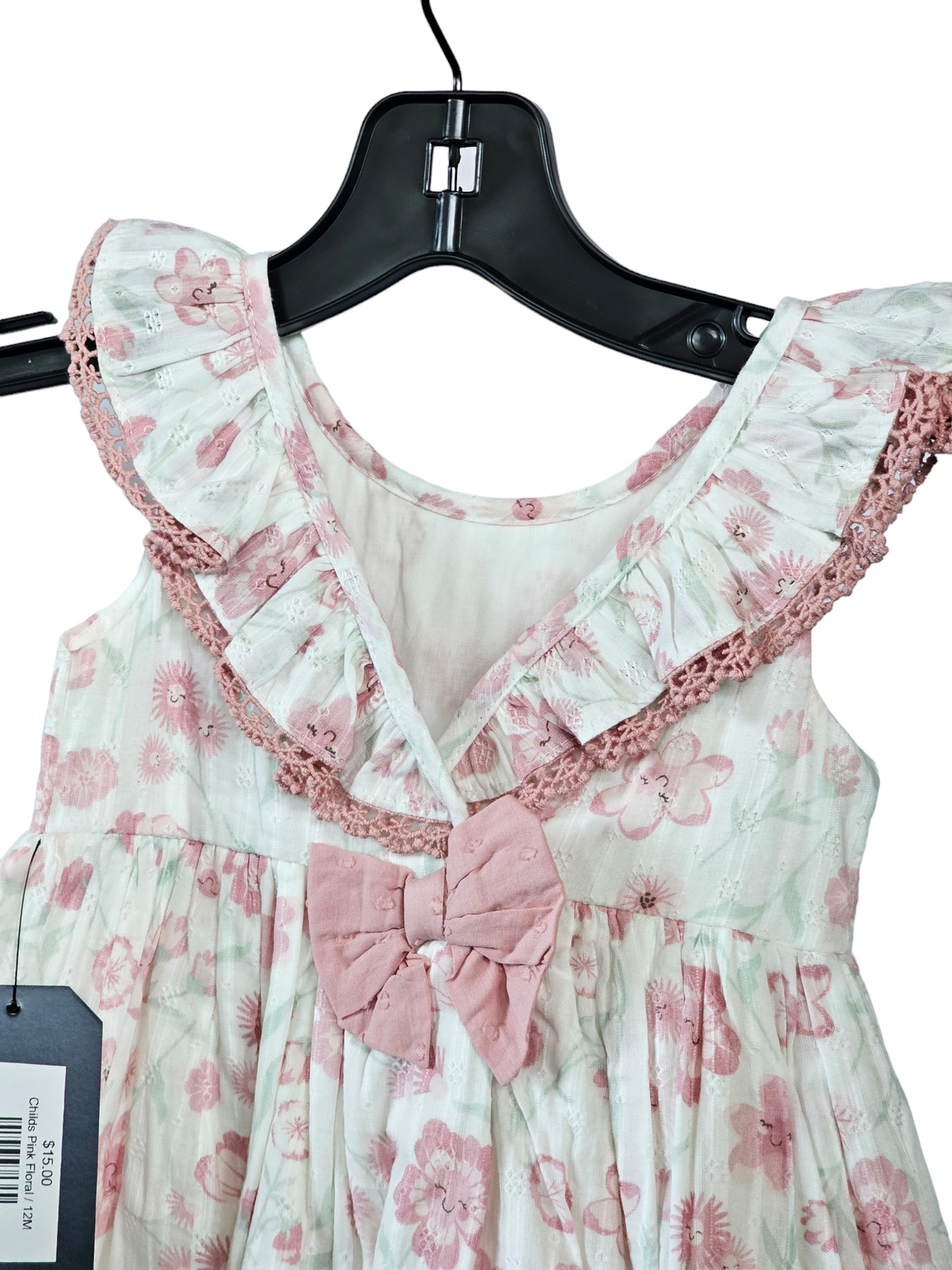 Childs Pink Floral Dress