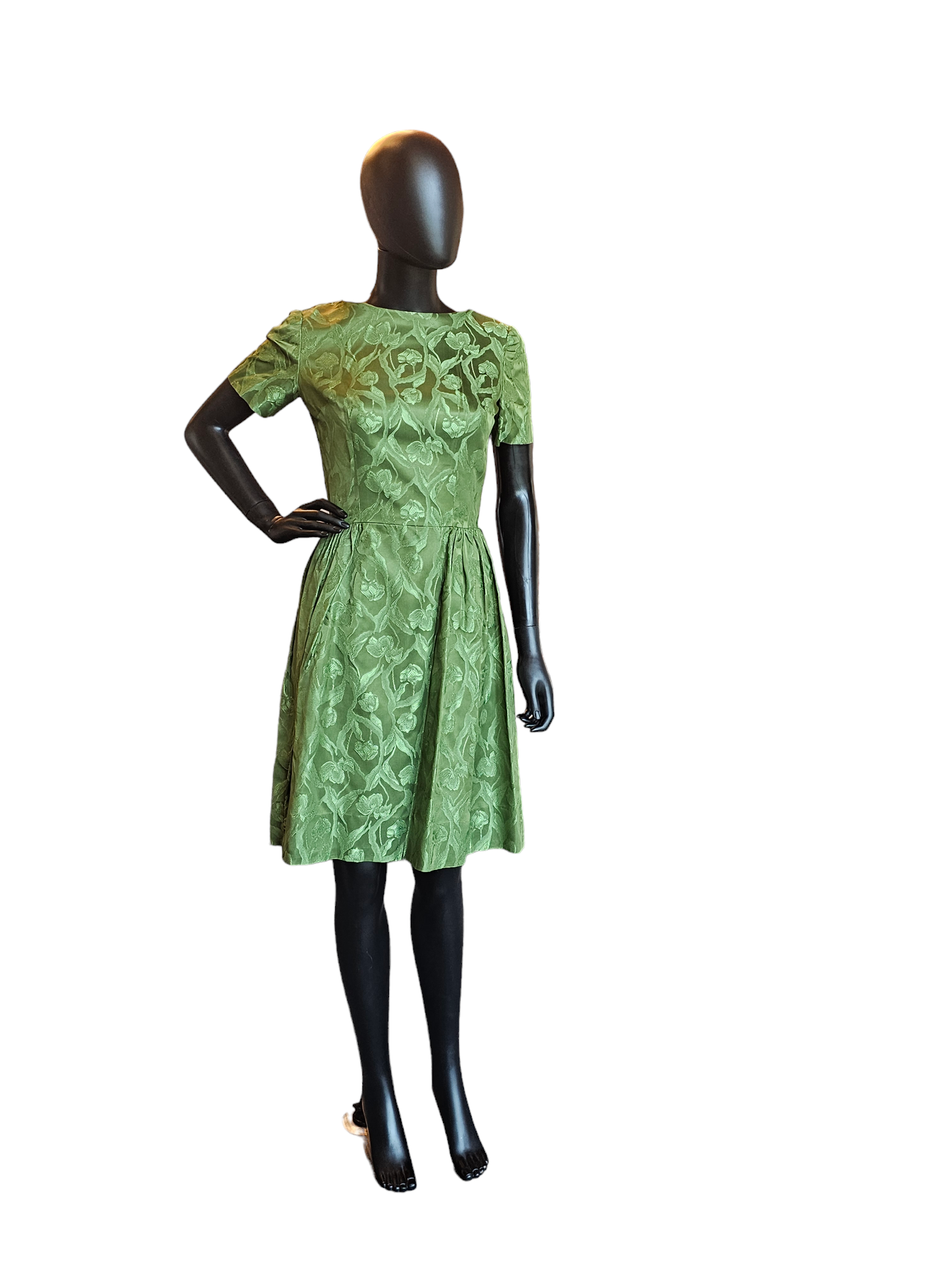 Vintage 50's Sage Brocade Party Dress – Arabella Bridal