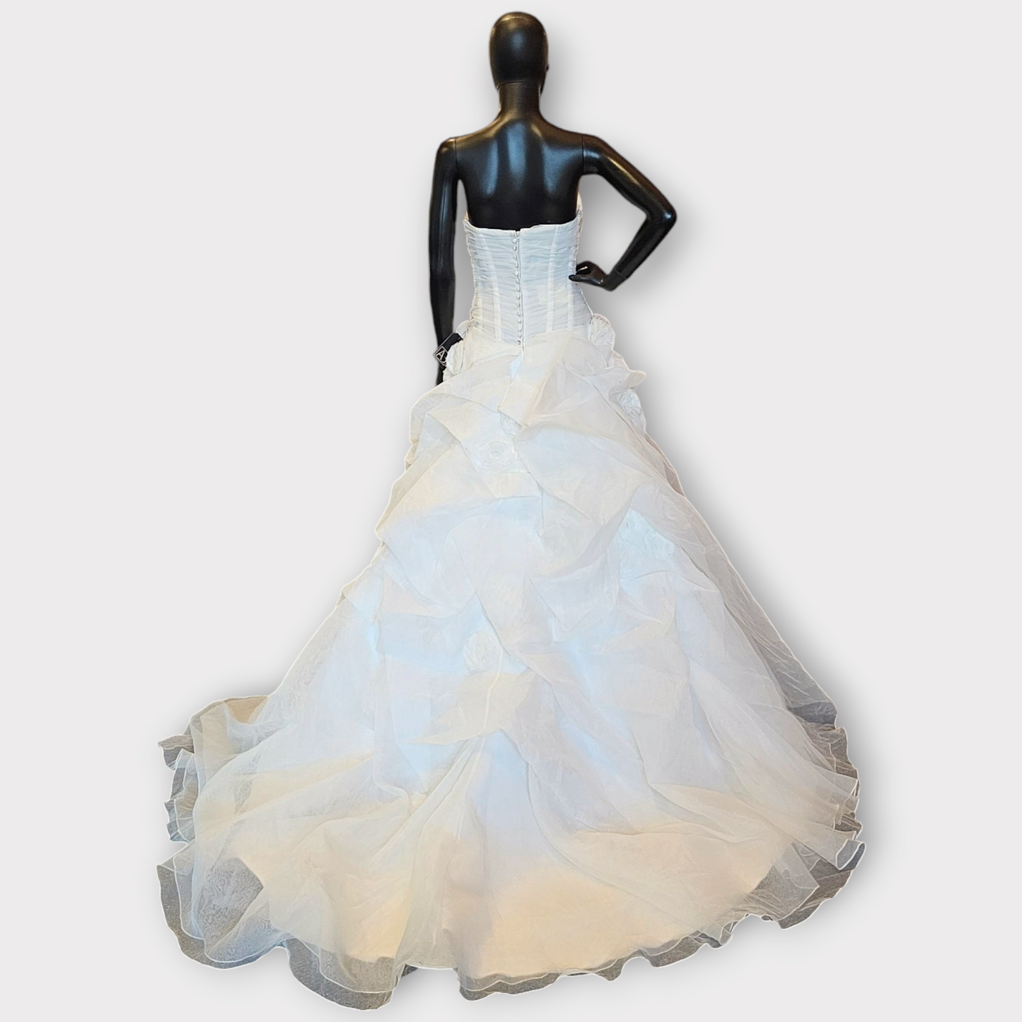 Venus Ivory Floral Organza Wedding Gown