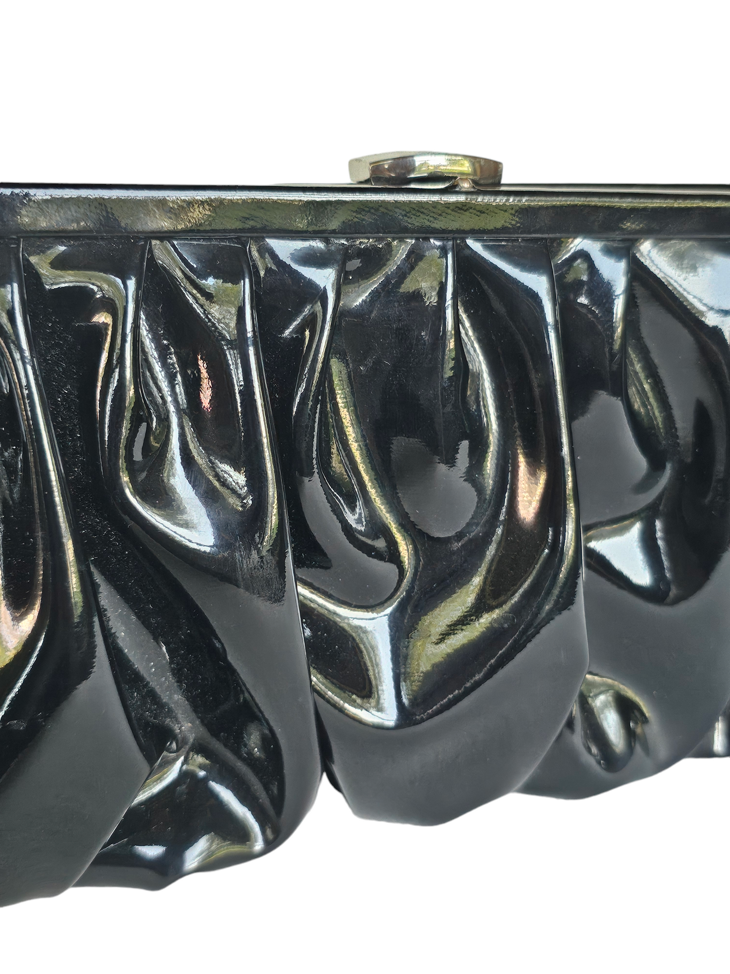 Patent Leather Black Clutch