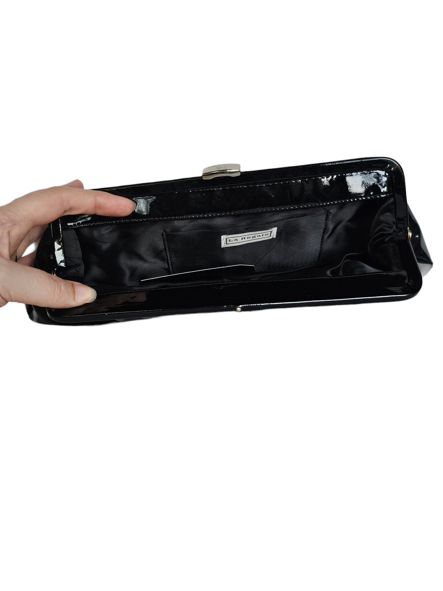 Patent Leather Black Clutch