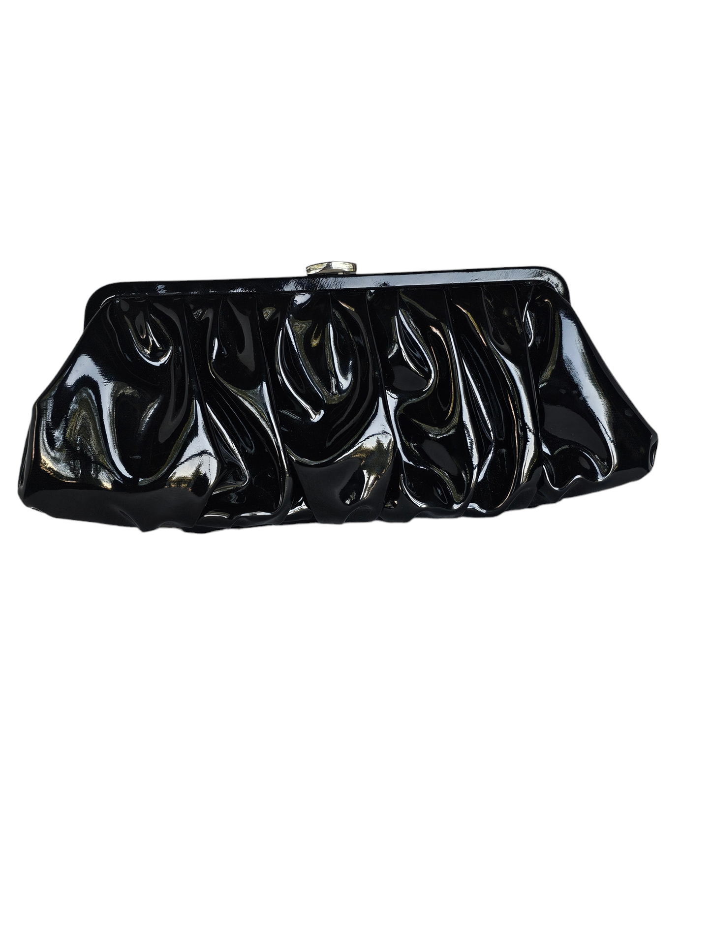 Patent Leather Black Clutch