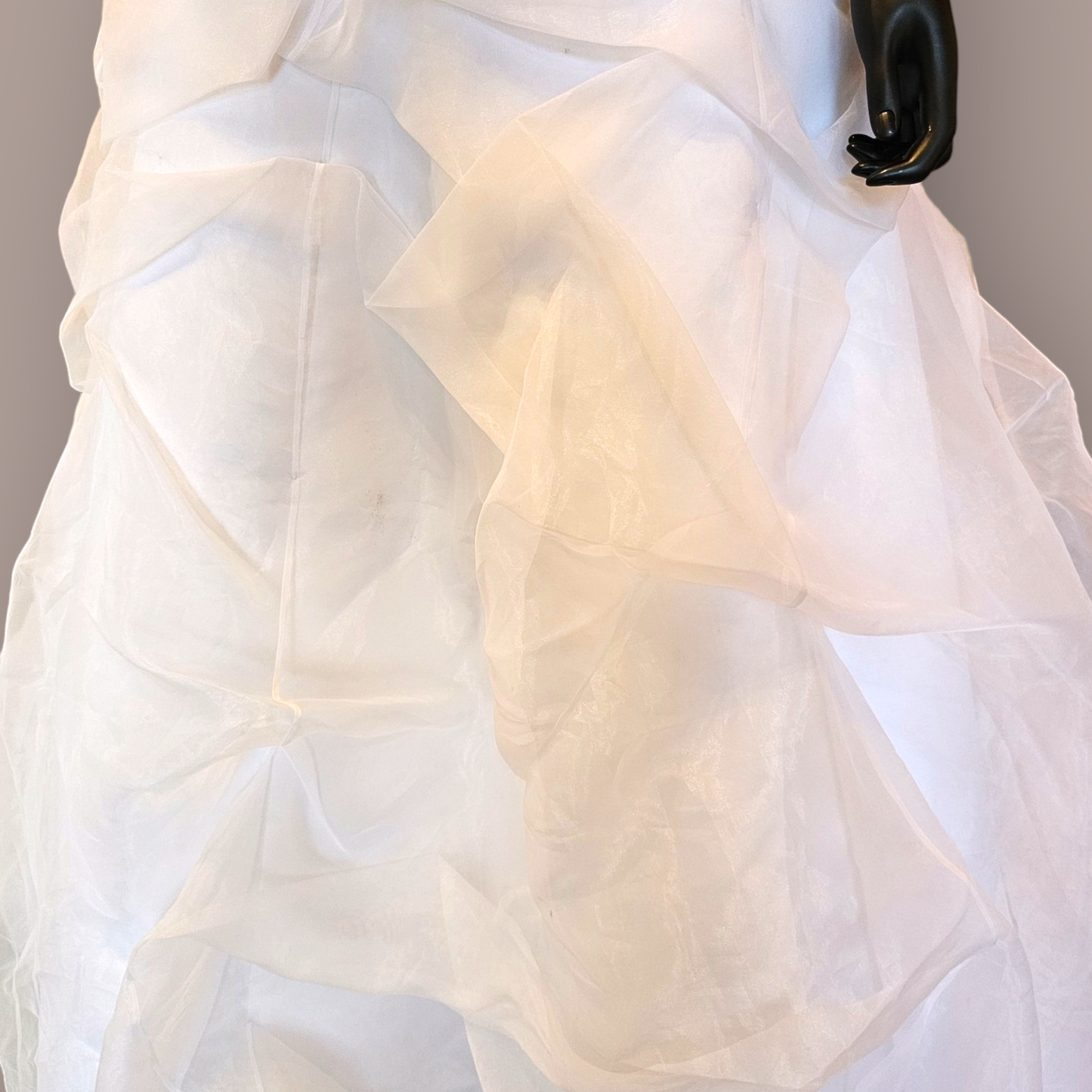 Alfred Sung Organza Beaded Wedding Gown