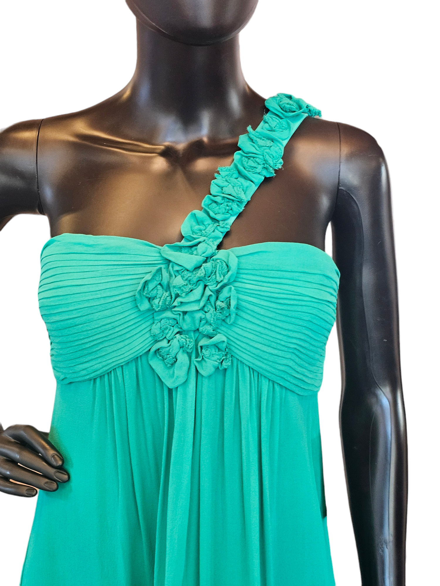 BCBG Max Kelly Green Chiffon Maxi Dress BCBG Max Kelly Green Chiffon Maxi Dress