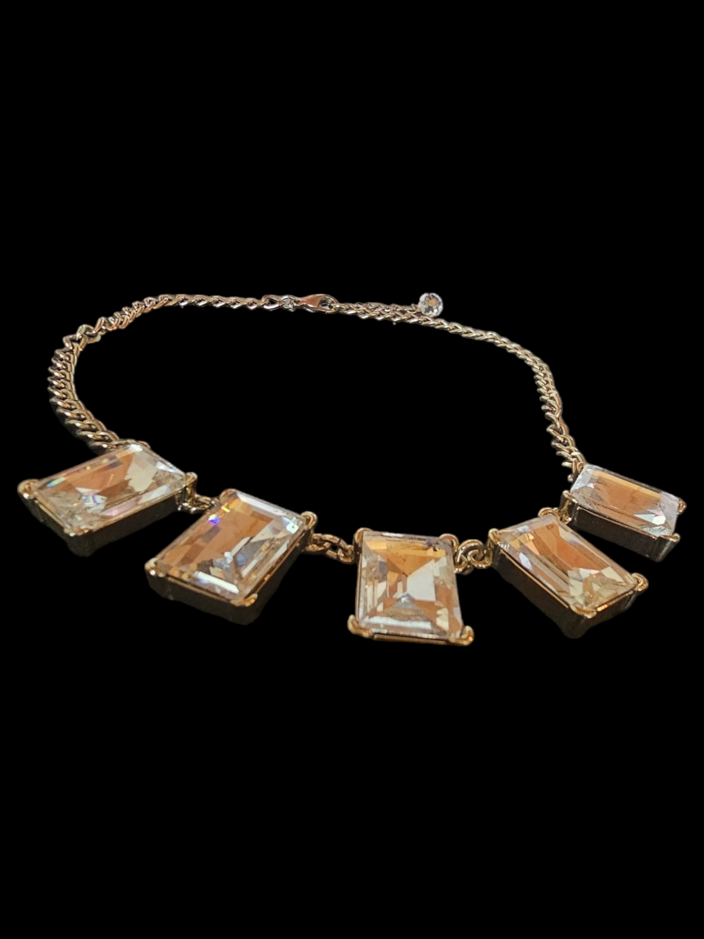 Express Large Square Resin Necklace