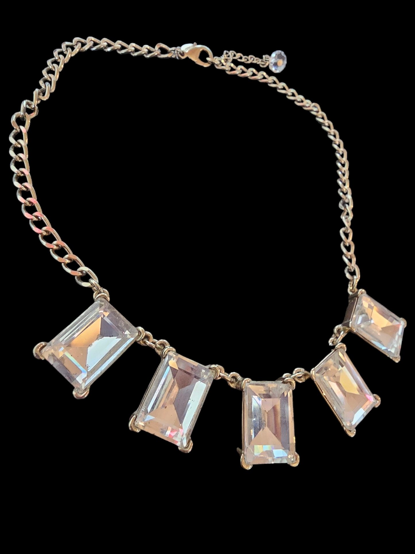 Express Large Square Resin Necklace