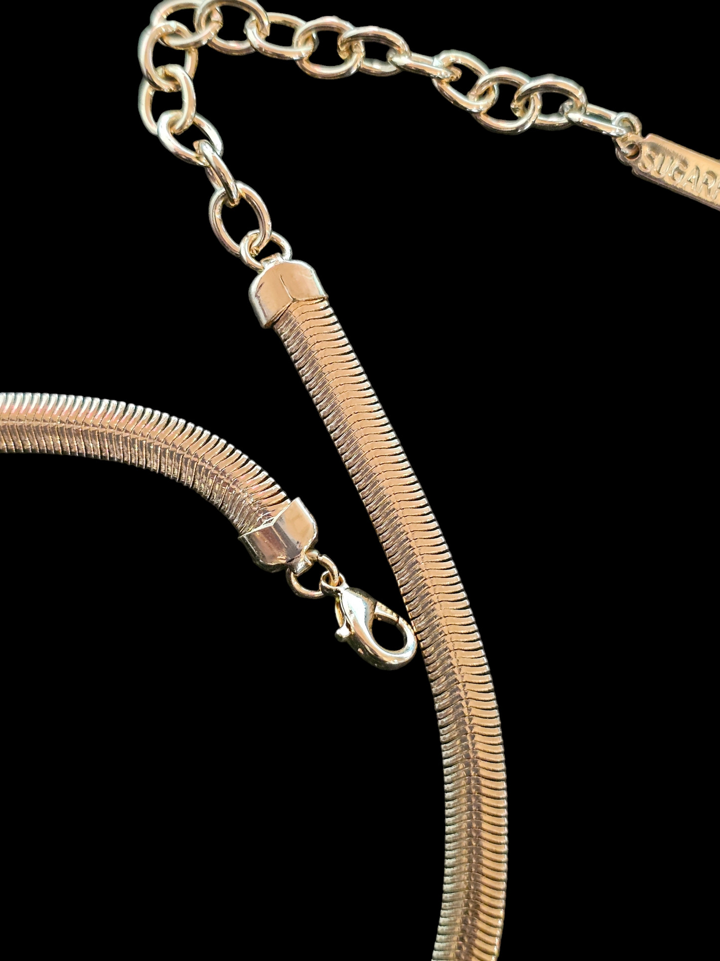 Gold Omega Chain Necklace