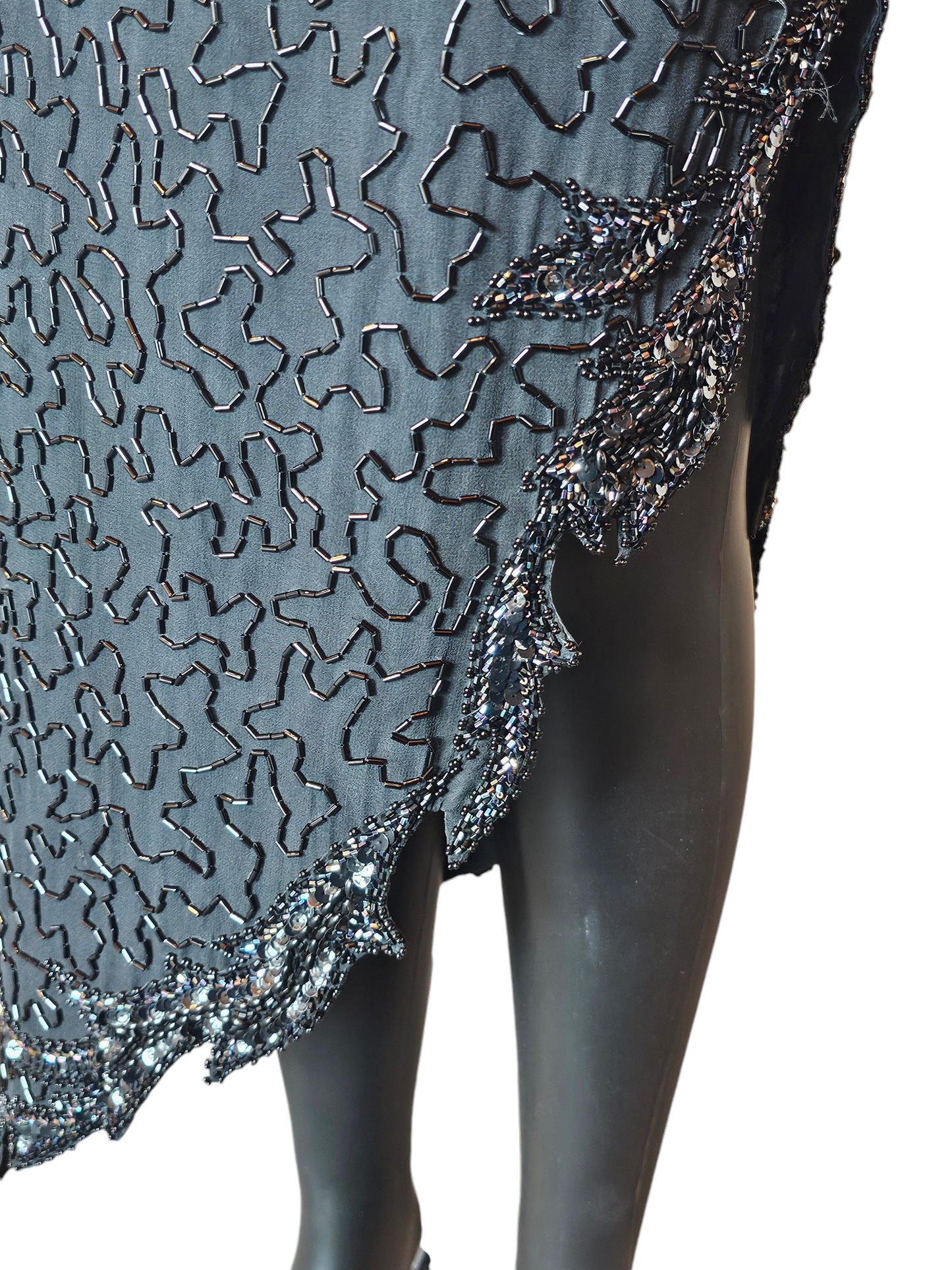 Vintage A.J. Bari Full Beaded Asymmetrical Vintage A.J. Bari Full Beaded Asymmetrical