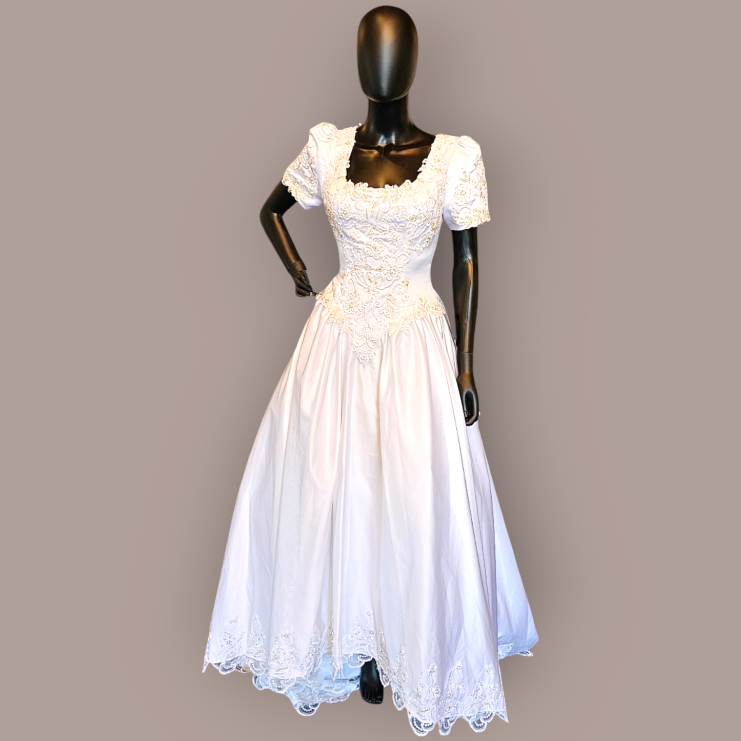 Alex Hanson Beaded Traditional Wedding Gown