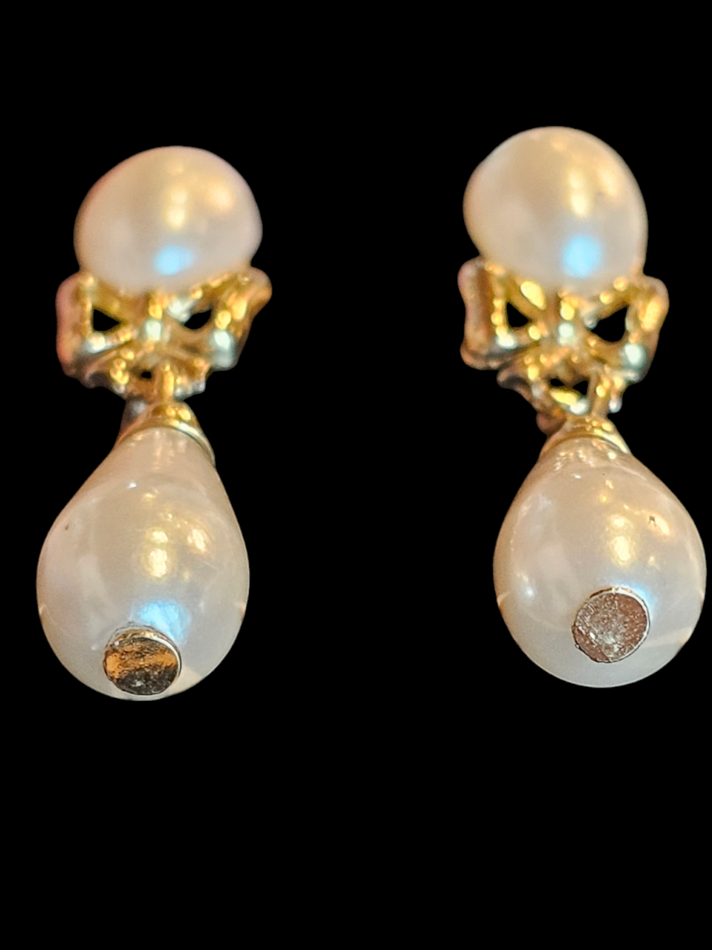 Pearl/Bow Earrings