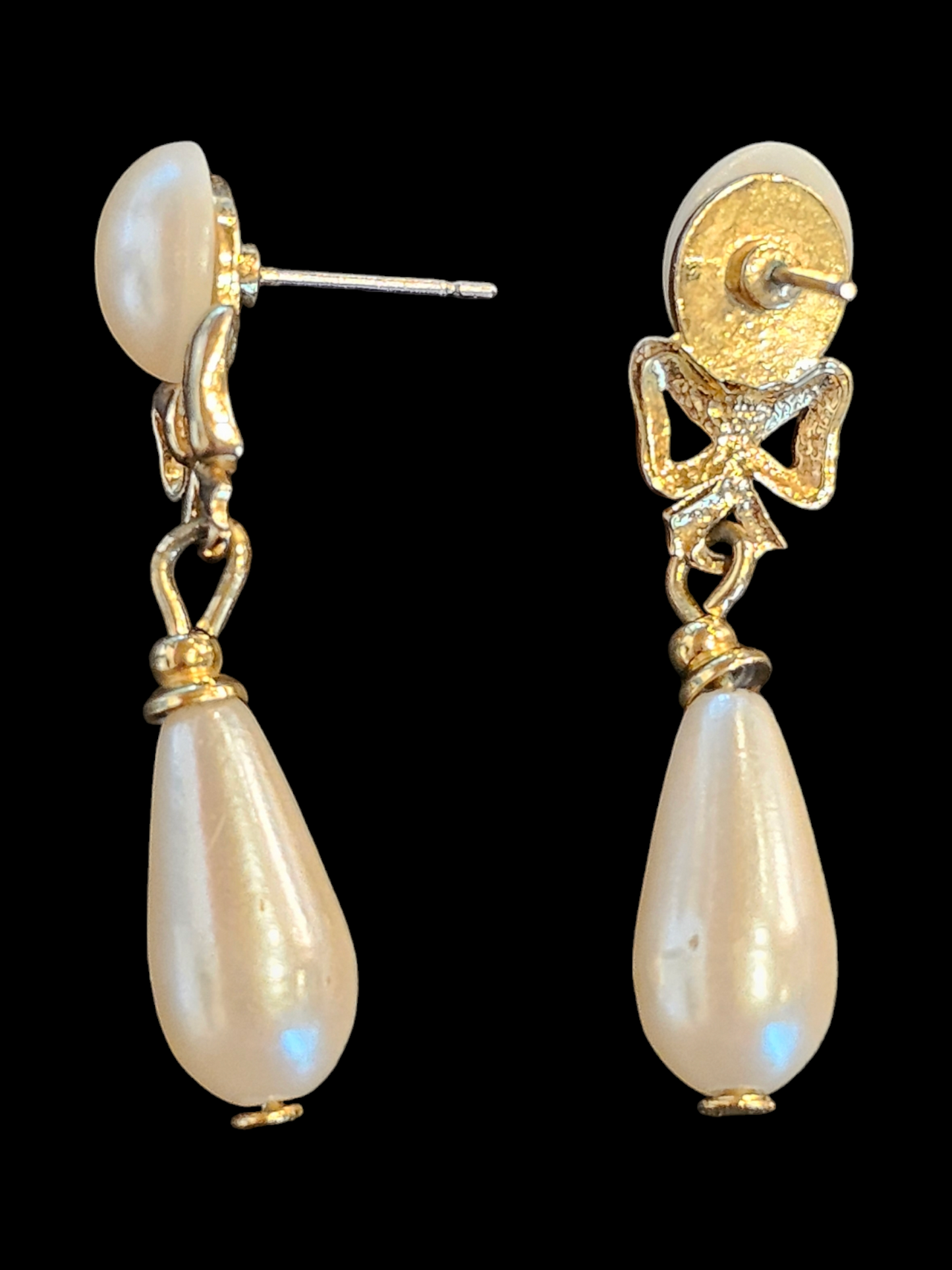 Pearl/Bow Earrings