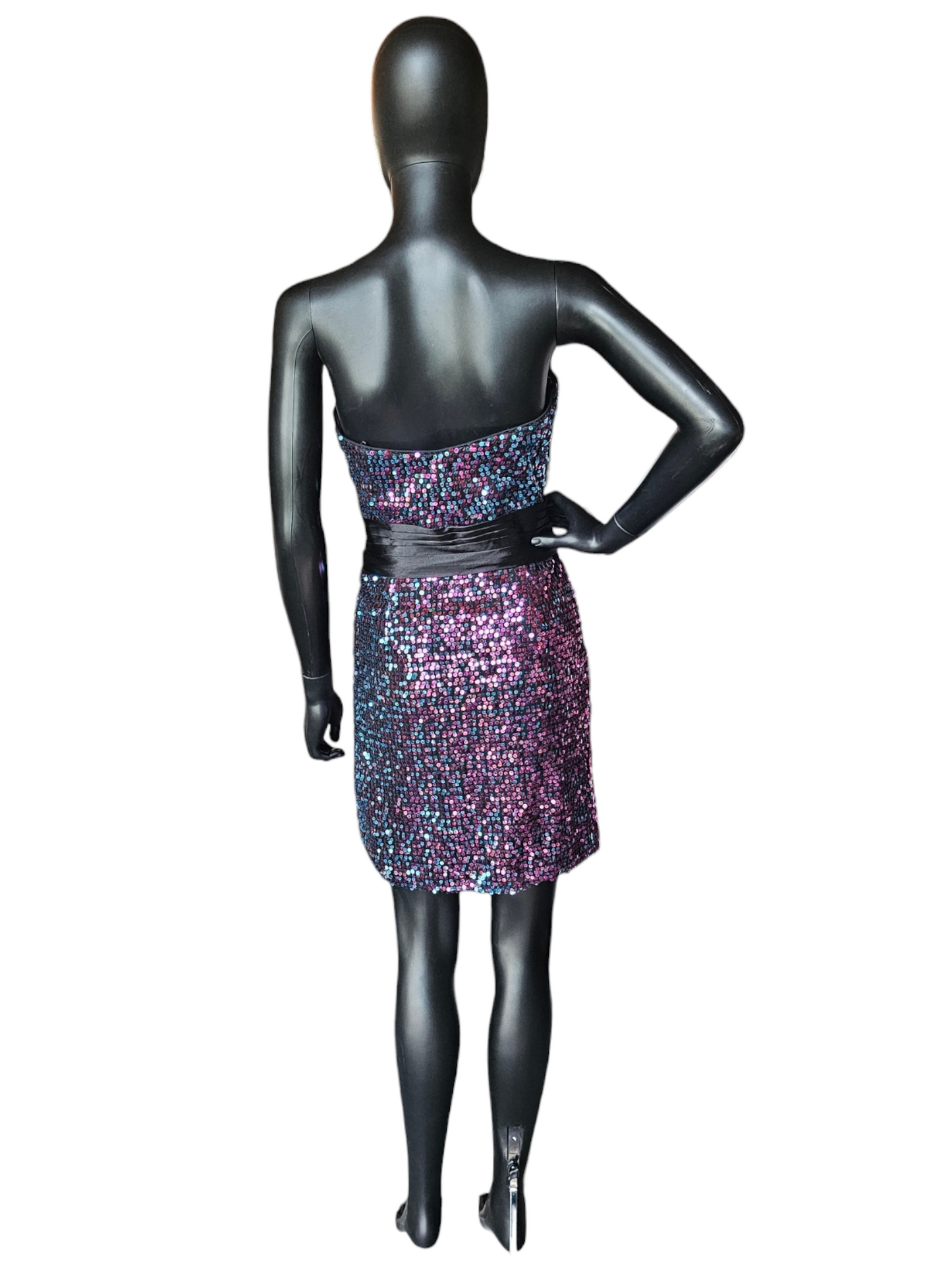 Alyce Paris 2-Tone Pink/Blue Sequin Party Dress / Homecoming / Cocktail