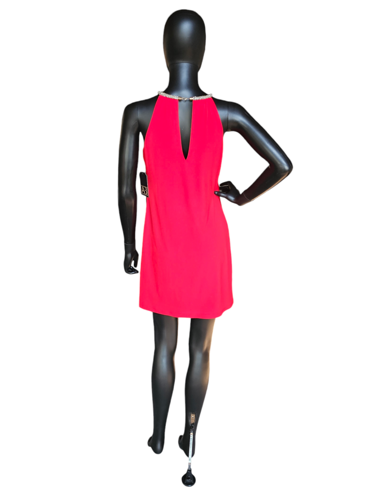 Red Cocktail W/Jeweled Halter - Jessica Simpson Red Cocktail W/Jeweled Halter - Jessica Simpson