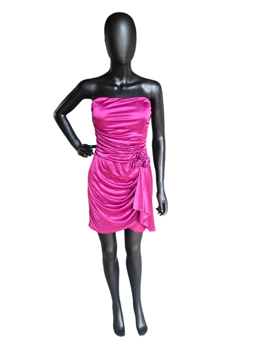 Pink Stretch Sateen Party Dress  - Speechless