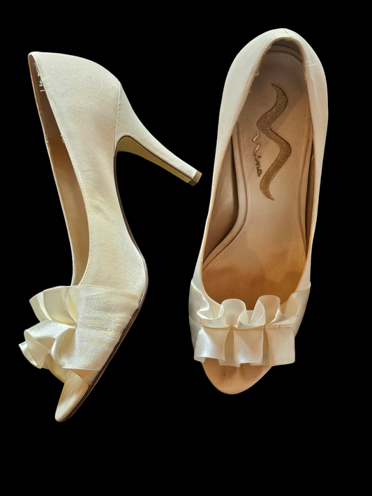Ivory  Ruffle Shoe