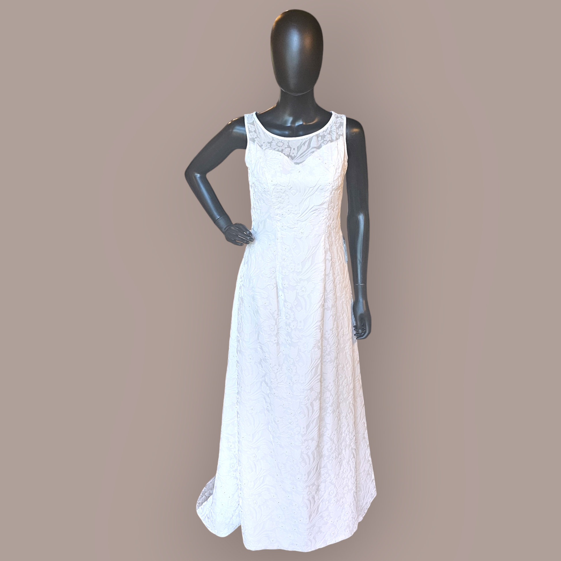 Ravissant Ivory Burnout Velvet Wedding Gown Ravissant Ivory Burnout Velvet Wedding Gown