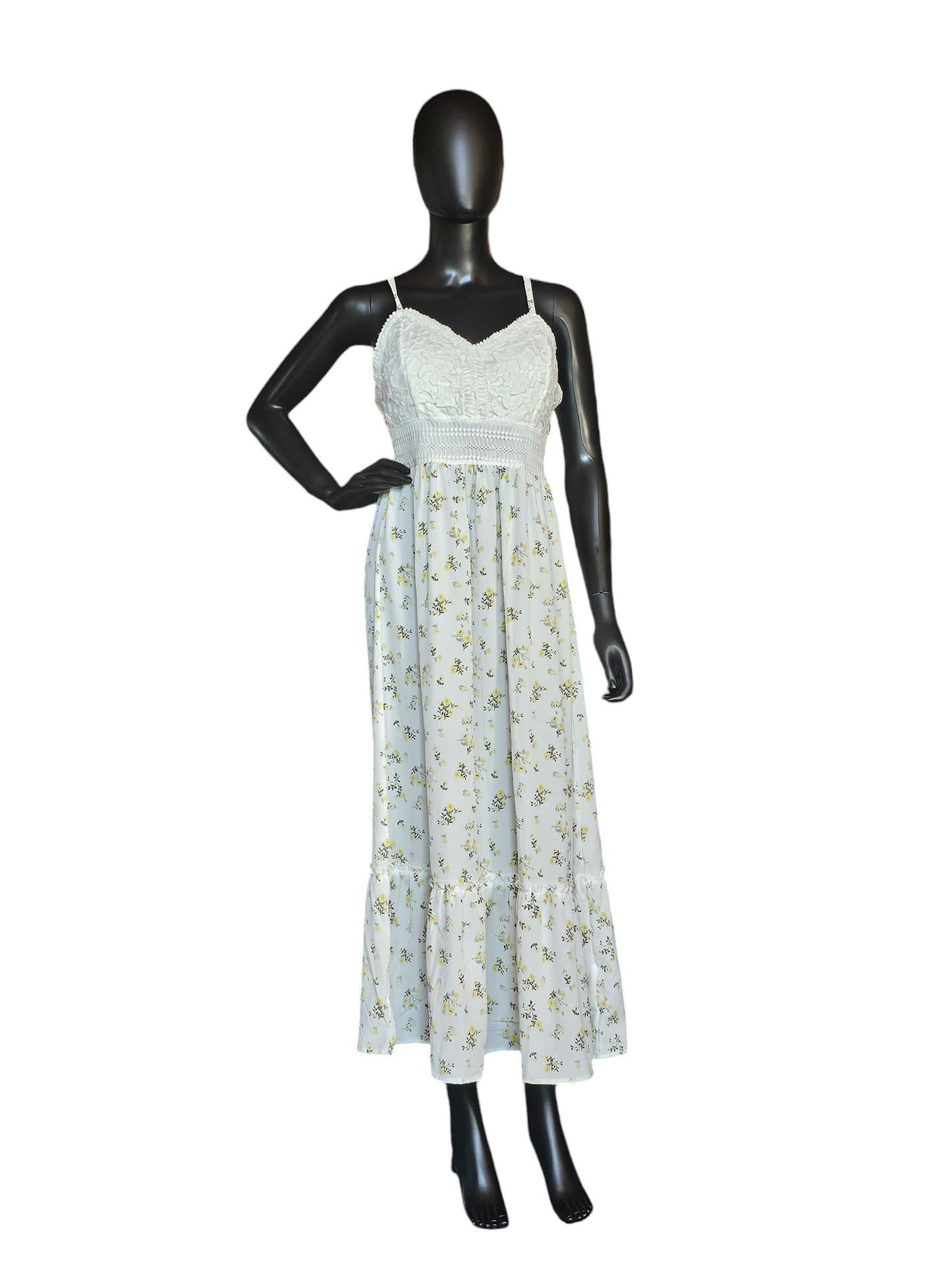 White Lace Floral Skirt Dress - Almost Famous