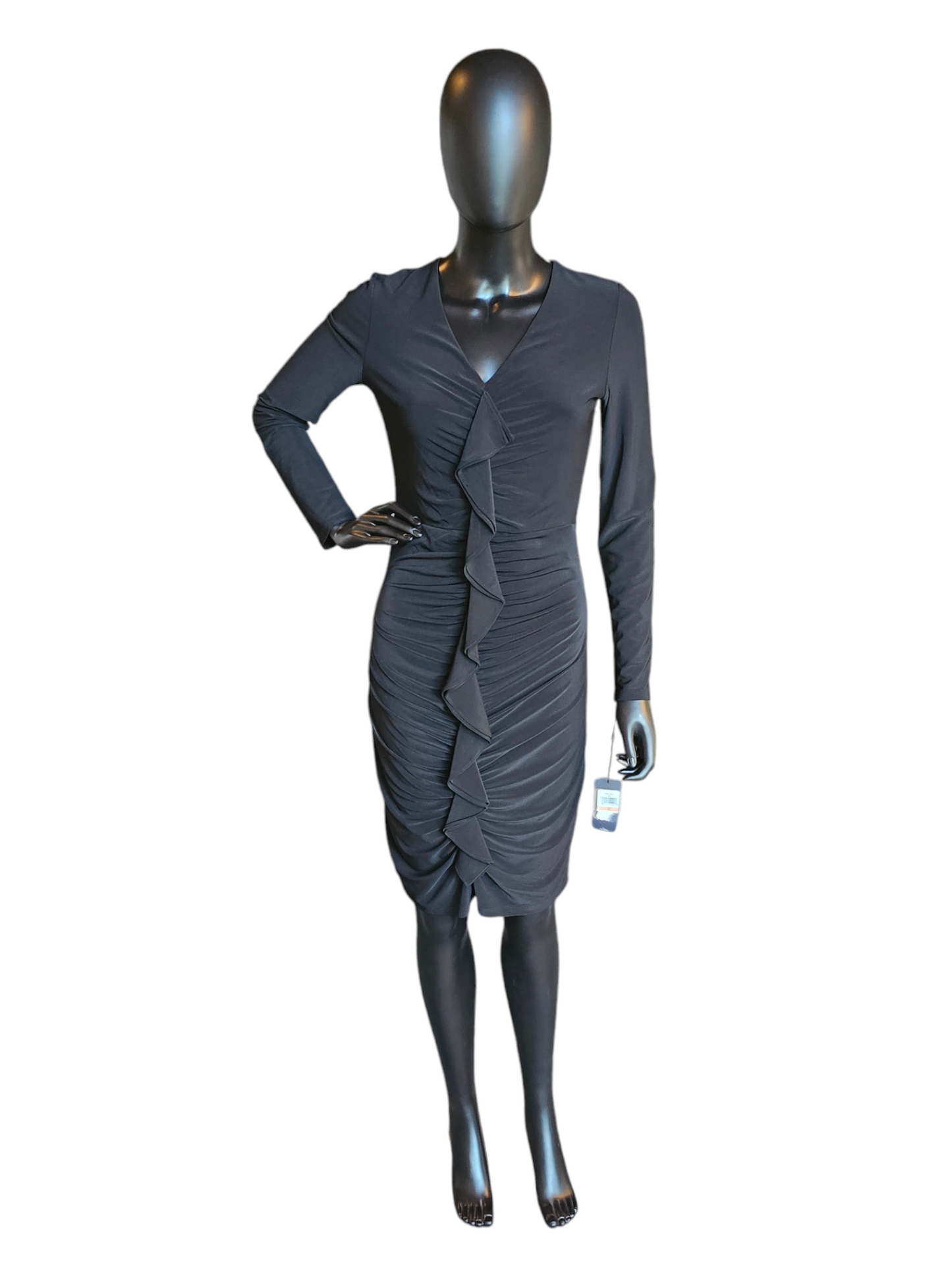 Black Ruched Tommy Hilfiger Cocktail Dress / Party Dress - NWT