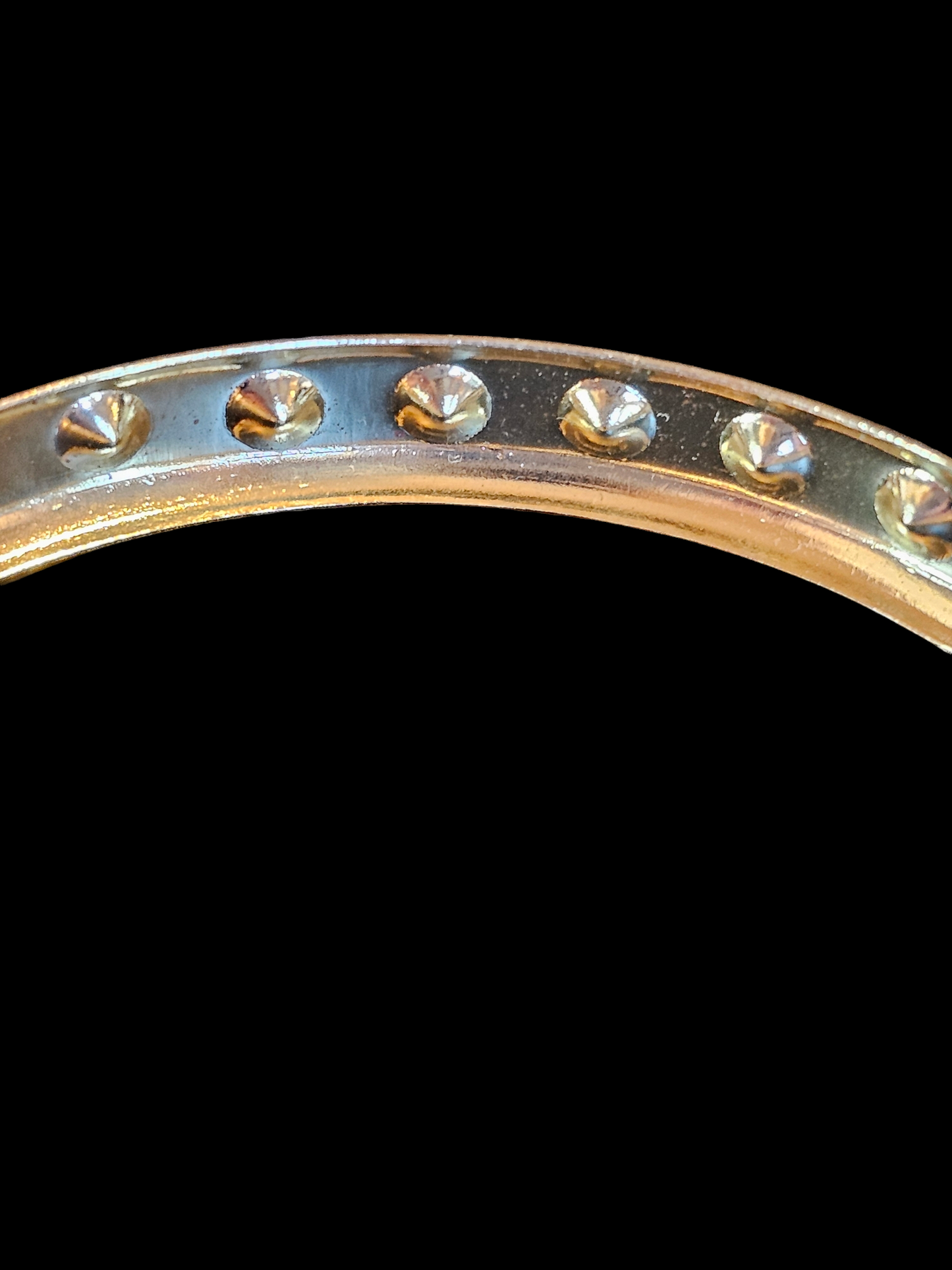 Gold/Crystal Large Bangle Bracelet