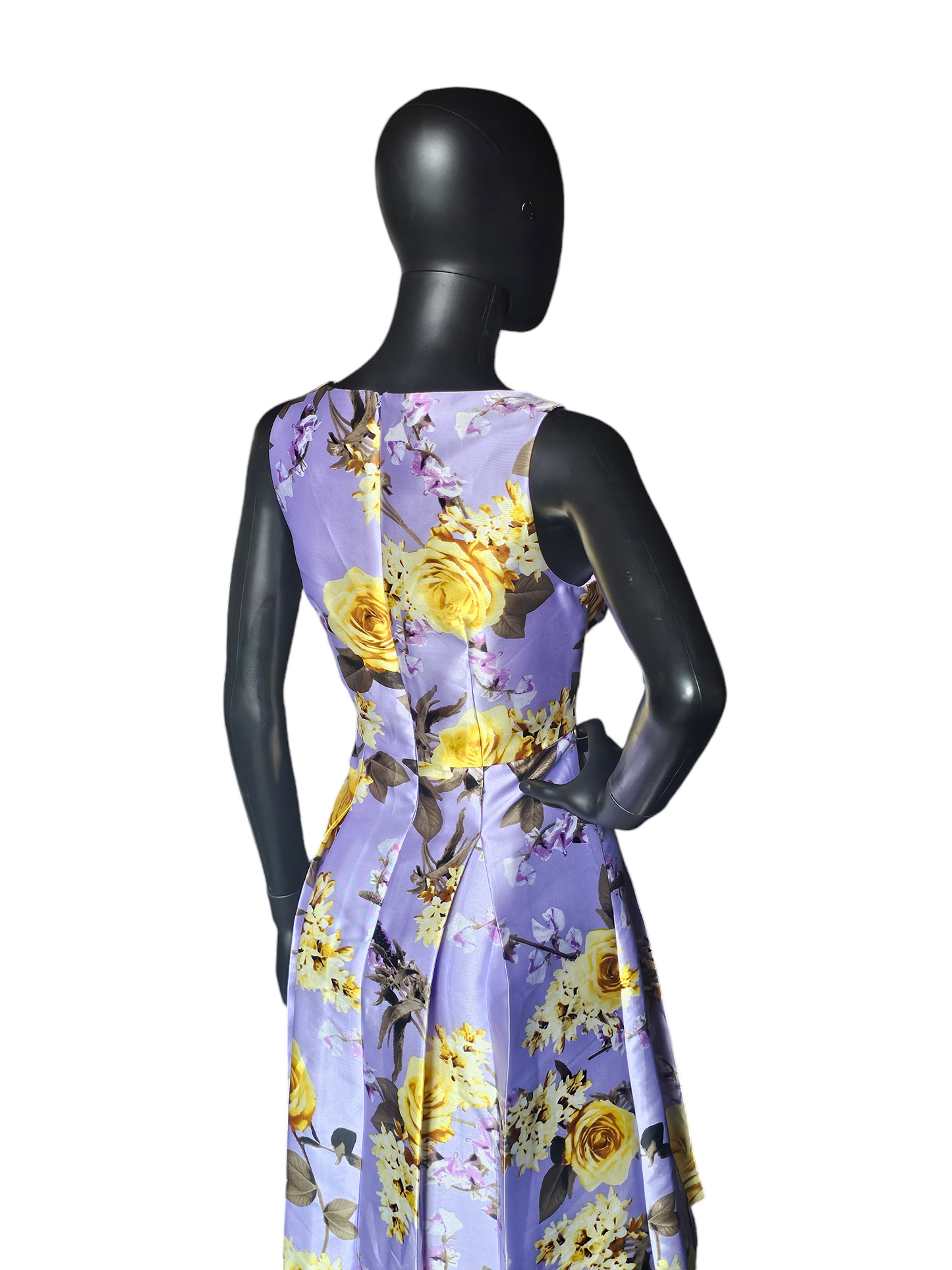 Lavender Yellow FLoral V-Neck - Shelby Nites NWT