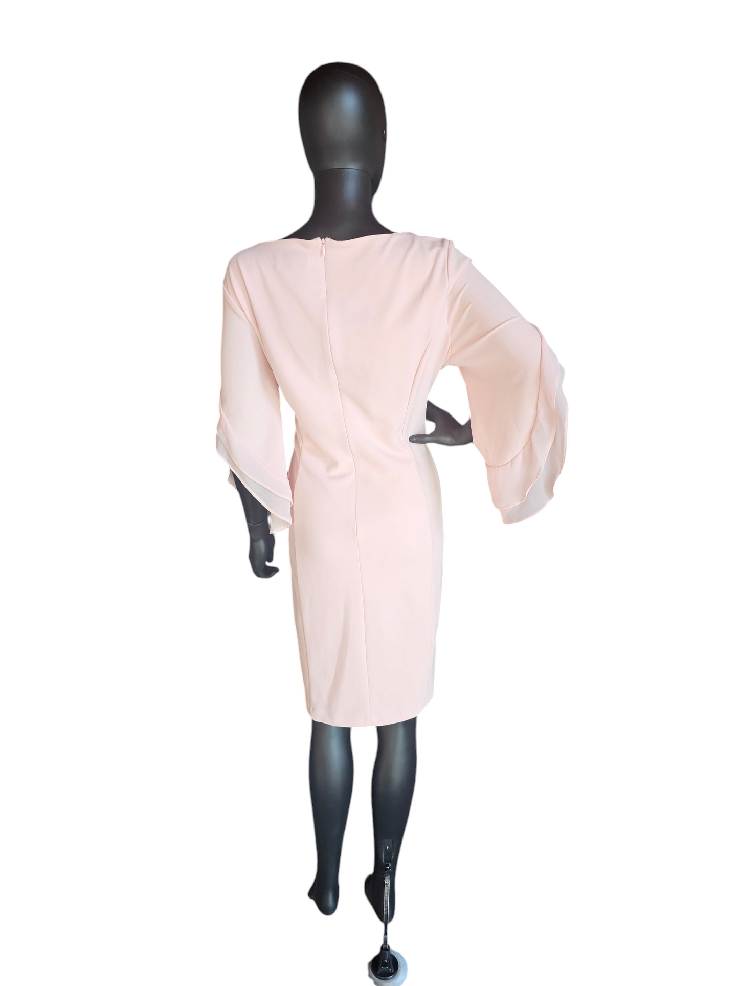 Pink Tulip Sleeve Cocktail Dress - DKNY