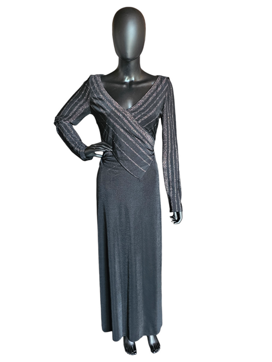 Sparkle Jersey Long Sleeve Dress