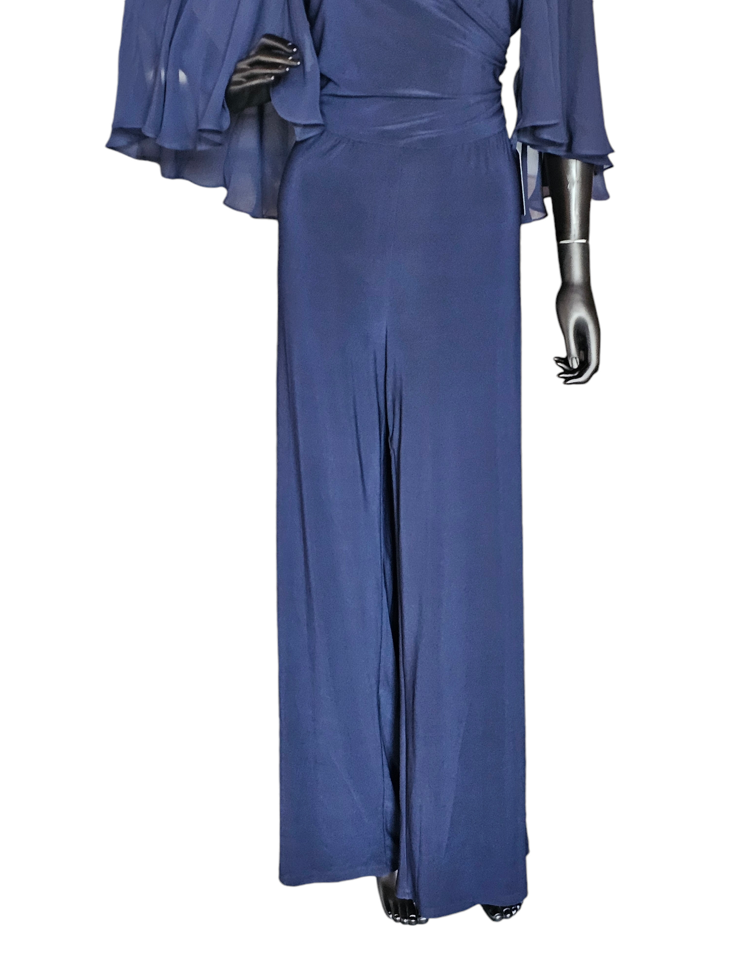 Navy Stretch Jersey Pantsuit - MSK