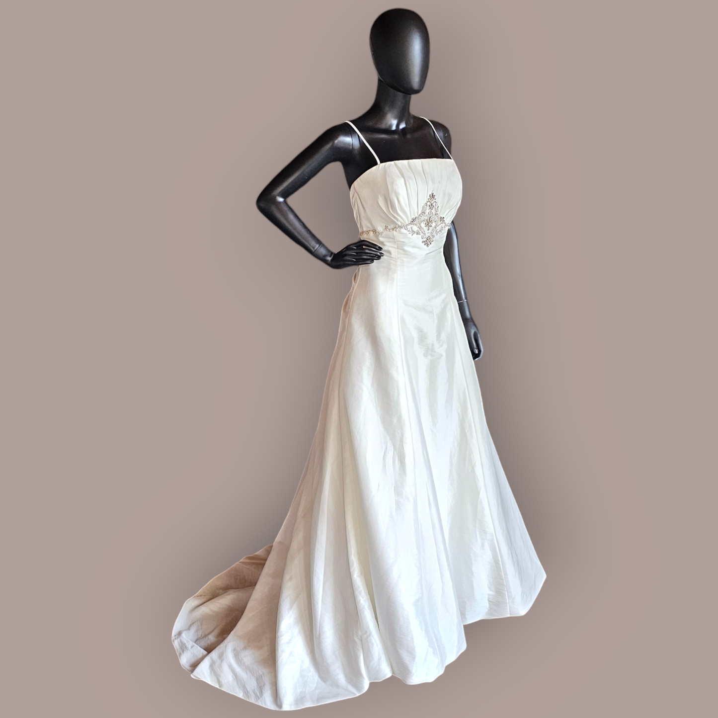 Jasmine Taffeta Diamond Detail Wedding Gown