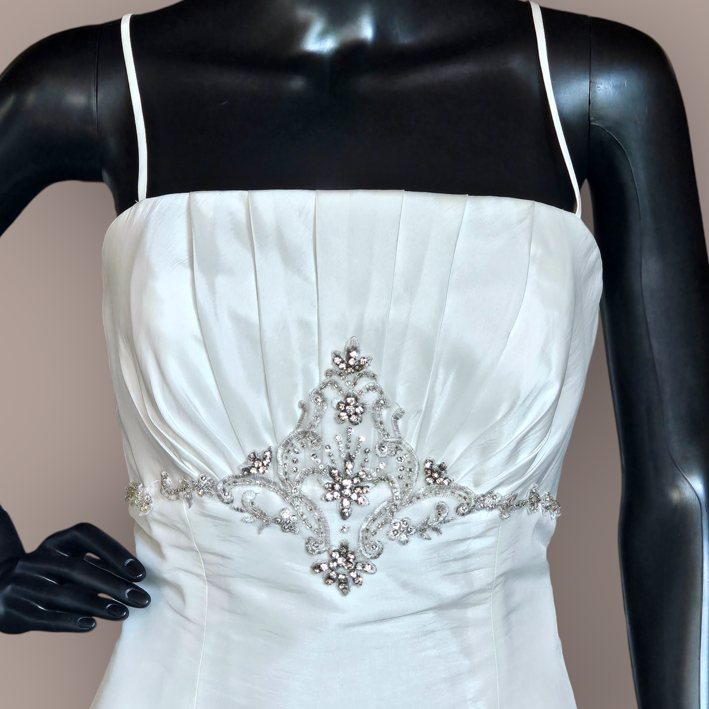 Jasmine Taffeta Diamond Detail Wedding Gown