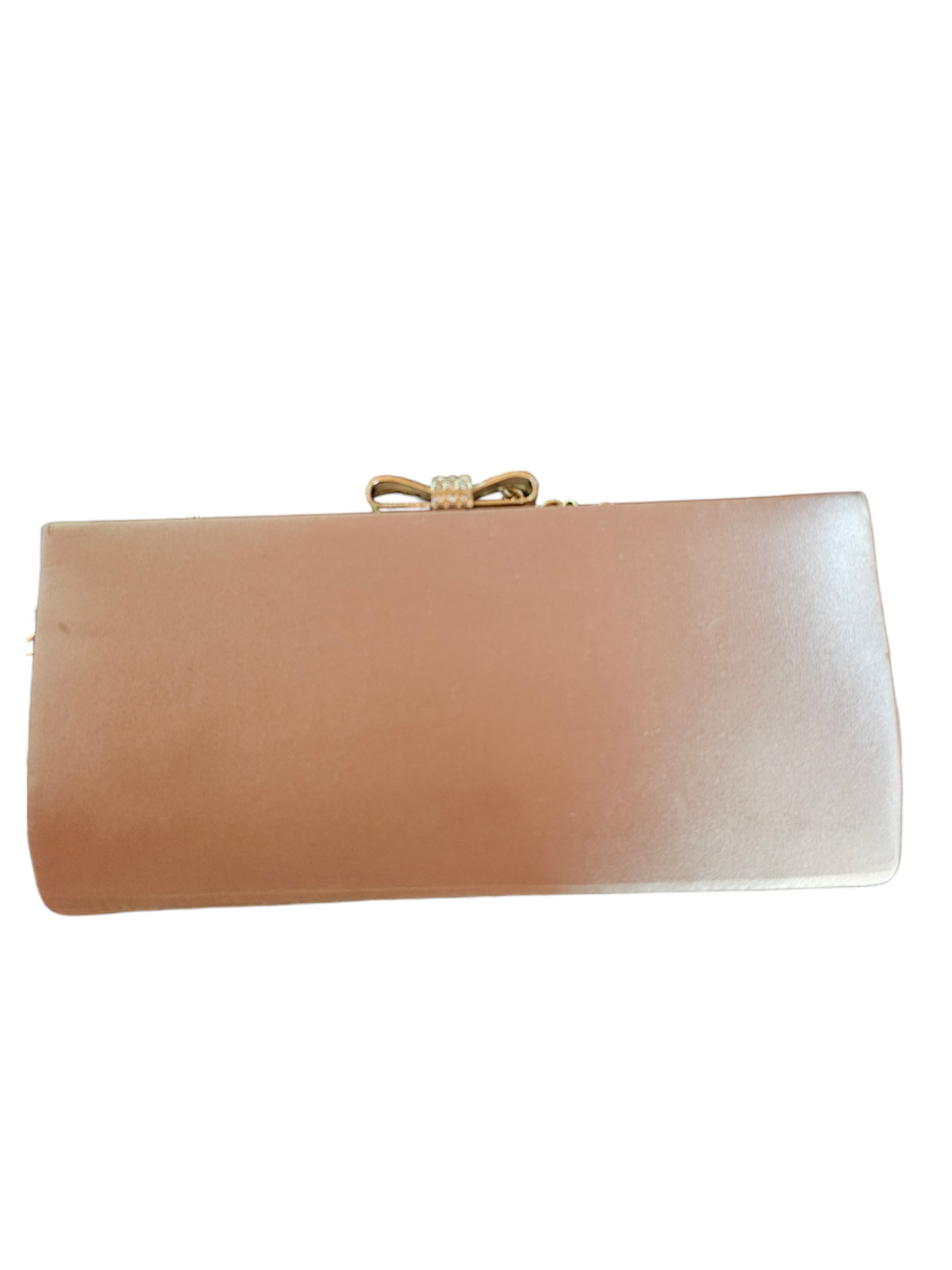 Camel Satin Clutch