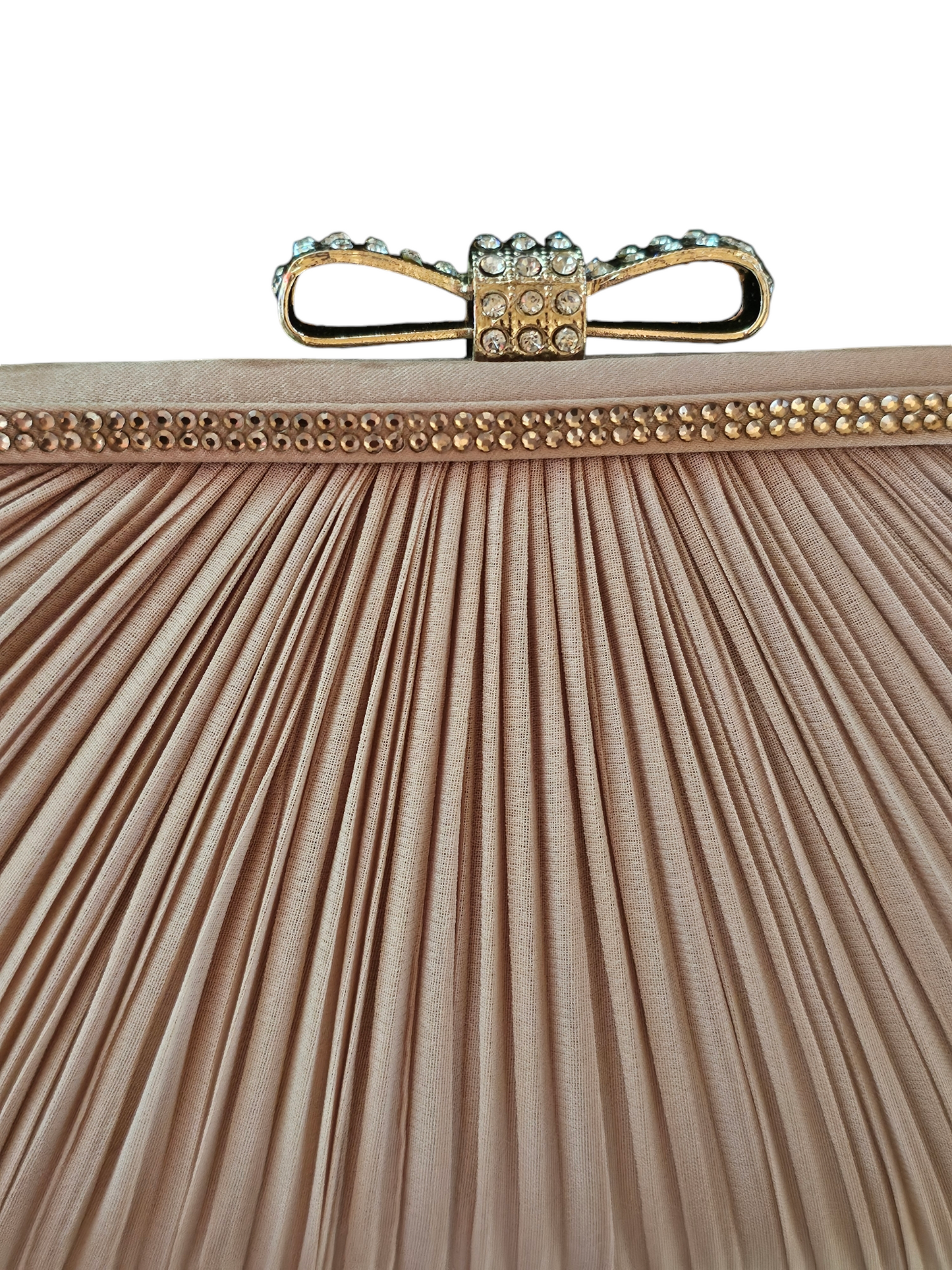 Camel Satin Clutch