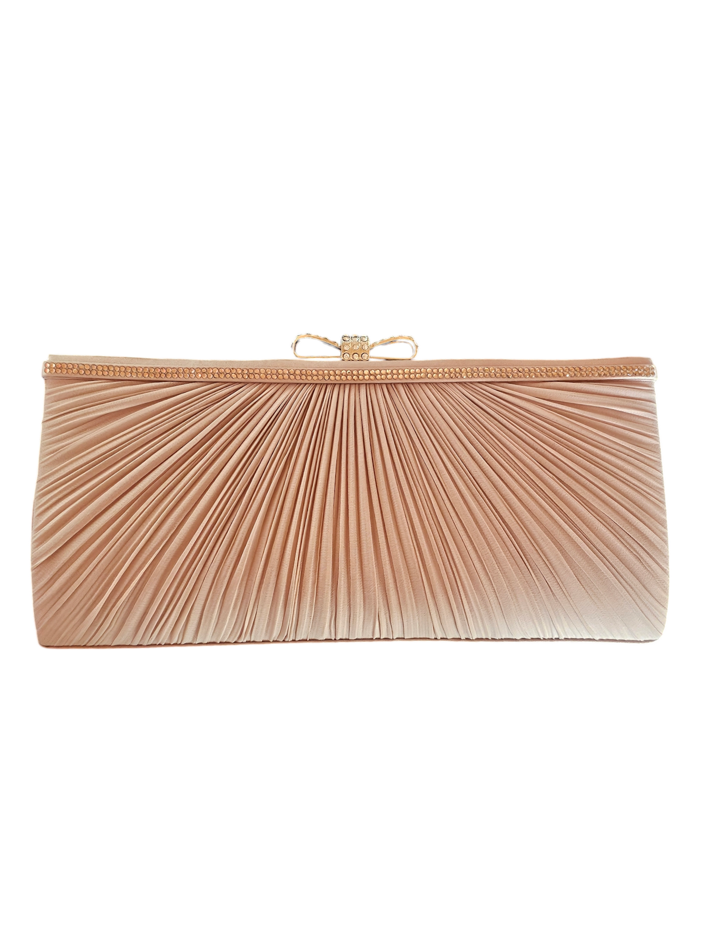 Camel Satin Clutch