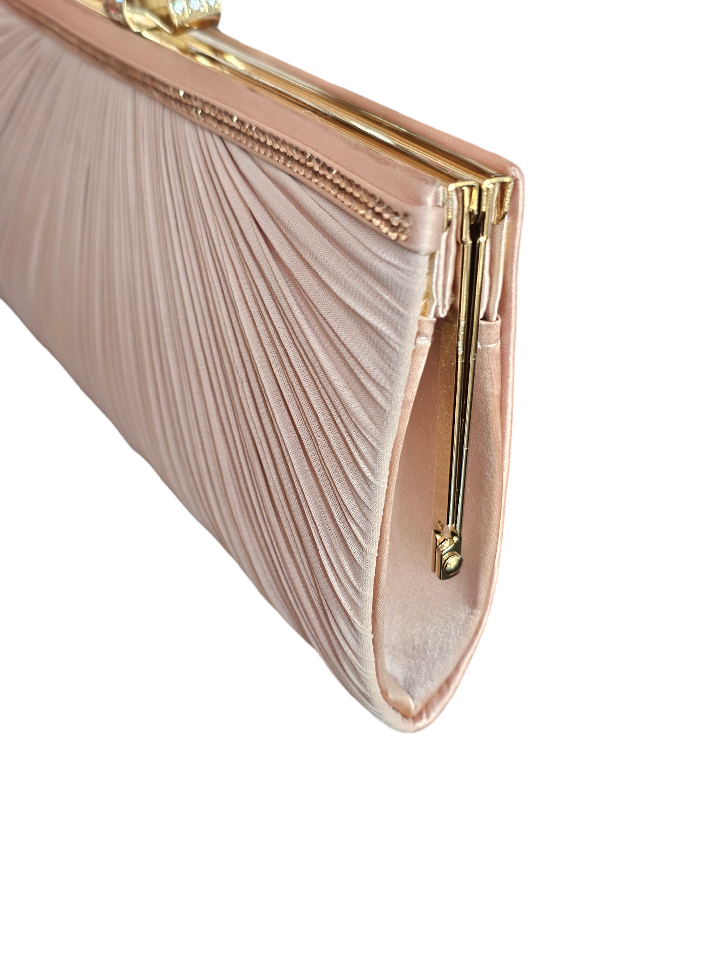 Camel Satin Clutch