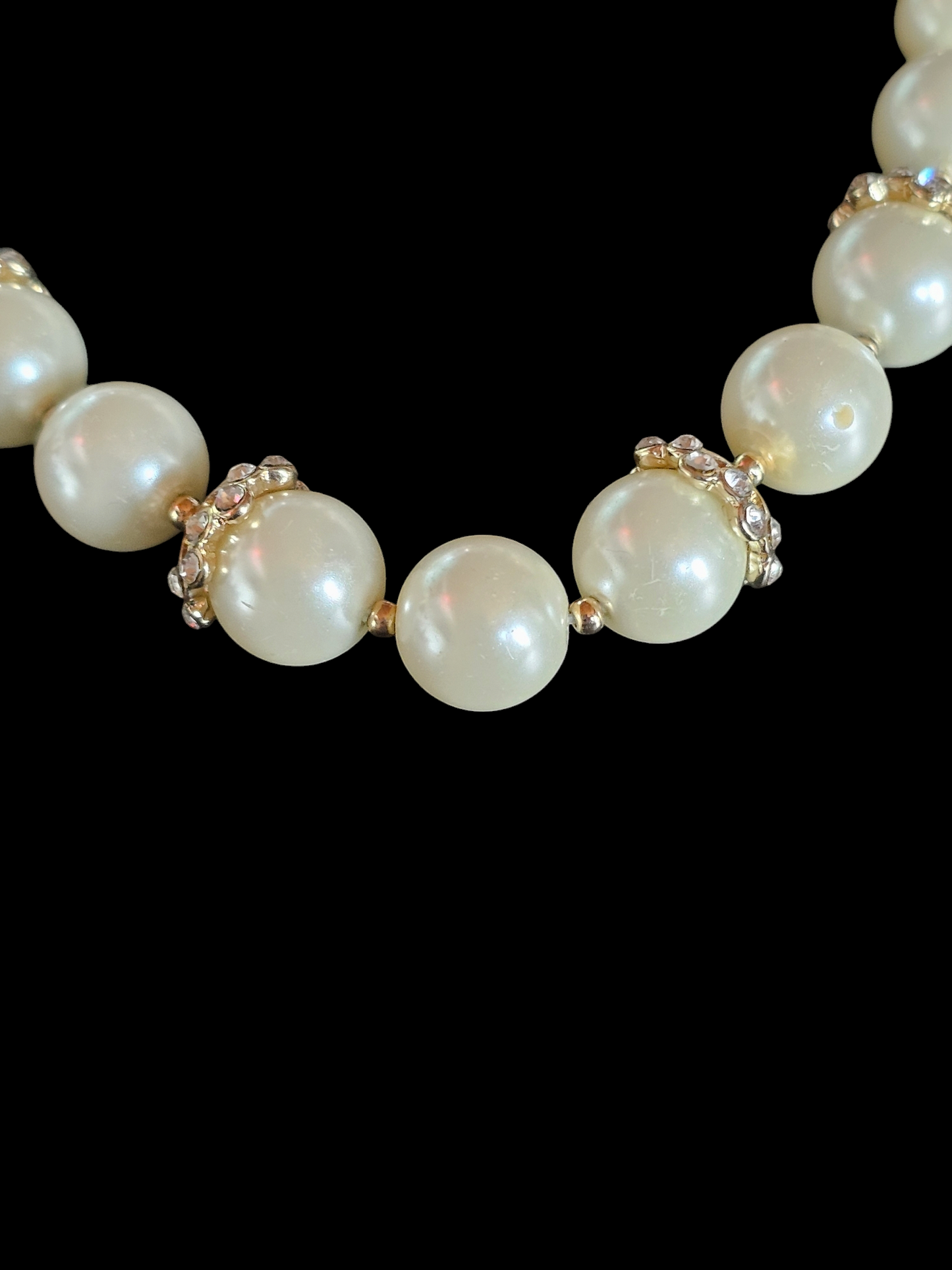 Pearl Gold Rondell Necklace - Anne Klein