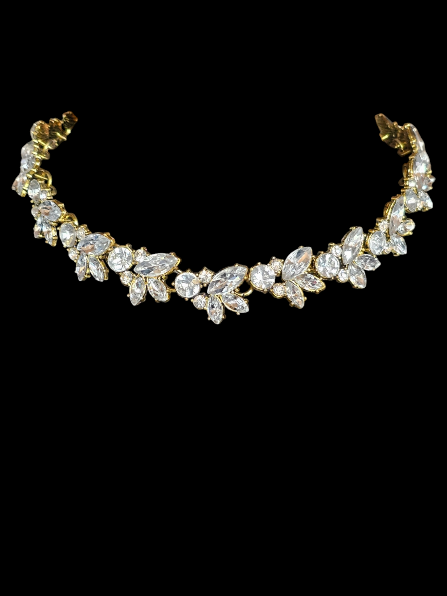 Floral Gold Collar Necklace