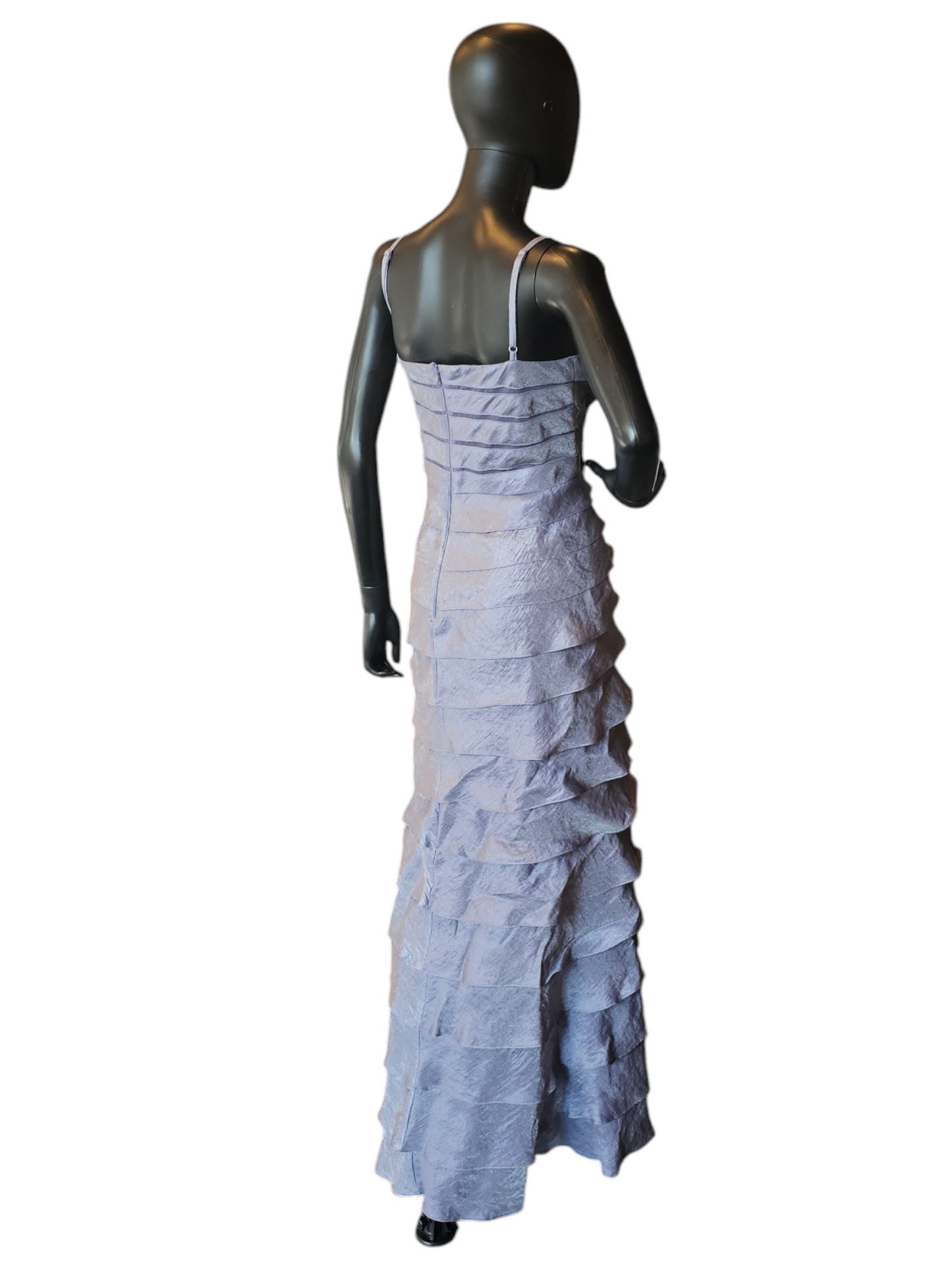 Pearl Blue Tiered Sheath W Cropped Jacket - Adrianna Papell