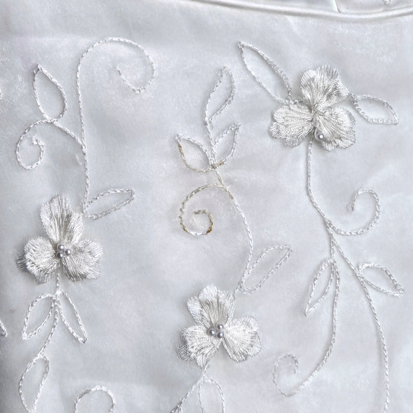 Strapless Embroidered A-Line Wedding Gown - Nu Mode