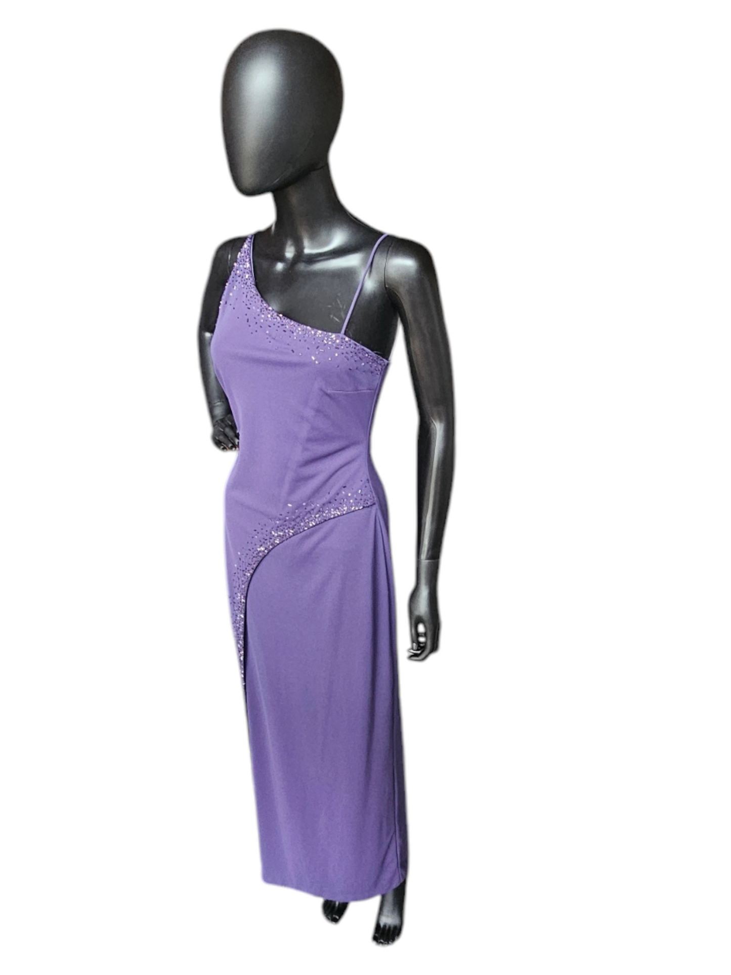 Lavender Stretch Jersey Asymmetrical - Niki Livas