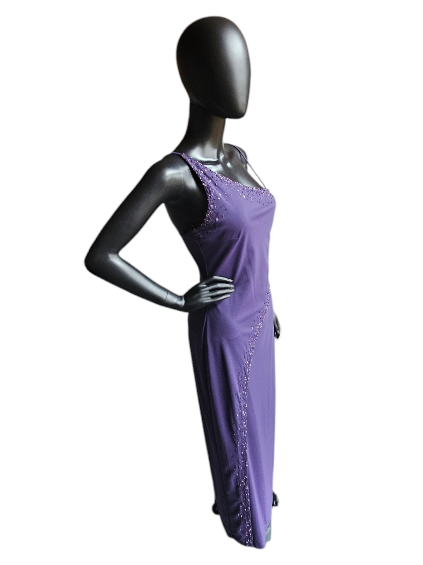 Lavender Stretch Jersey Asymmetrical - Niki Livas