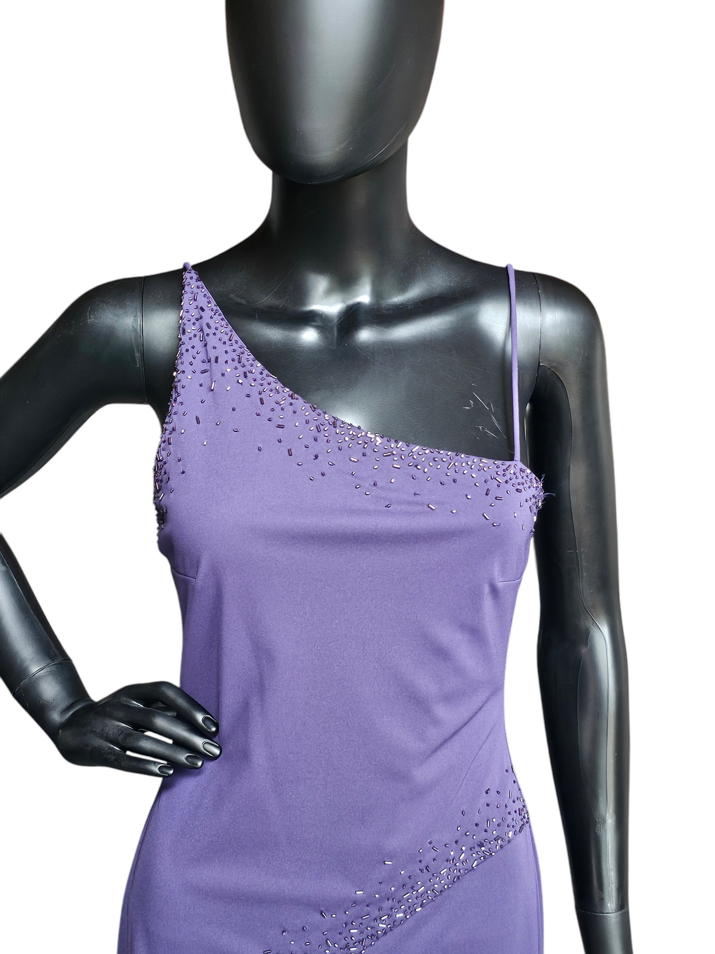 Lavender Stretch Jersey Asymmetrical - Niki Livas