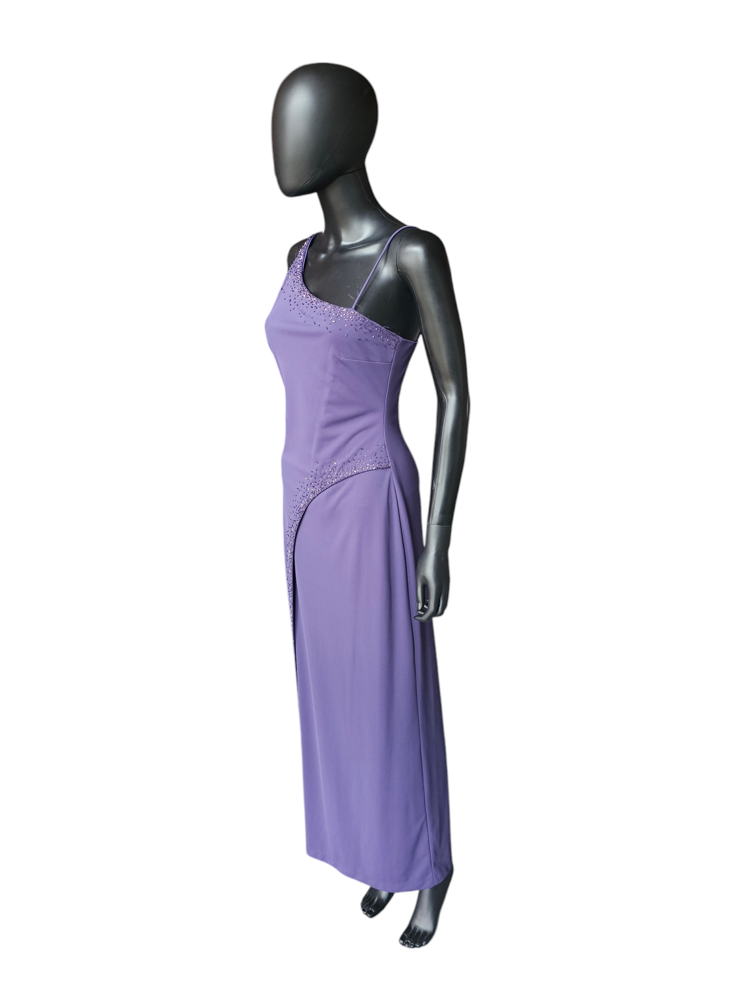 Lavender Stretch Jersey Asymmetrical - Niki Livas