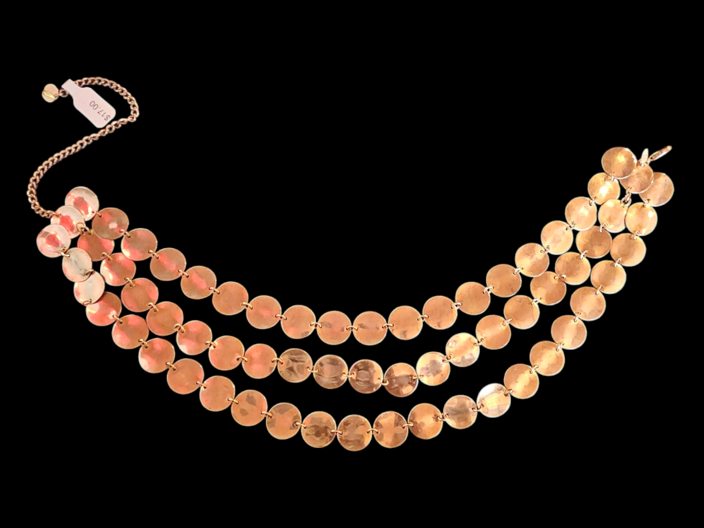 Gold Coin - 3 Layer Statement Necklace - Vintage Avon