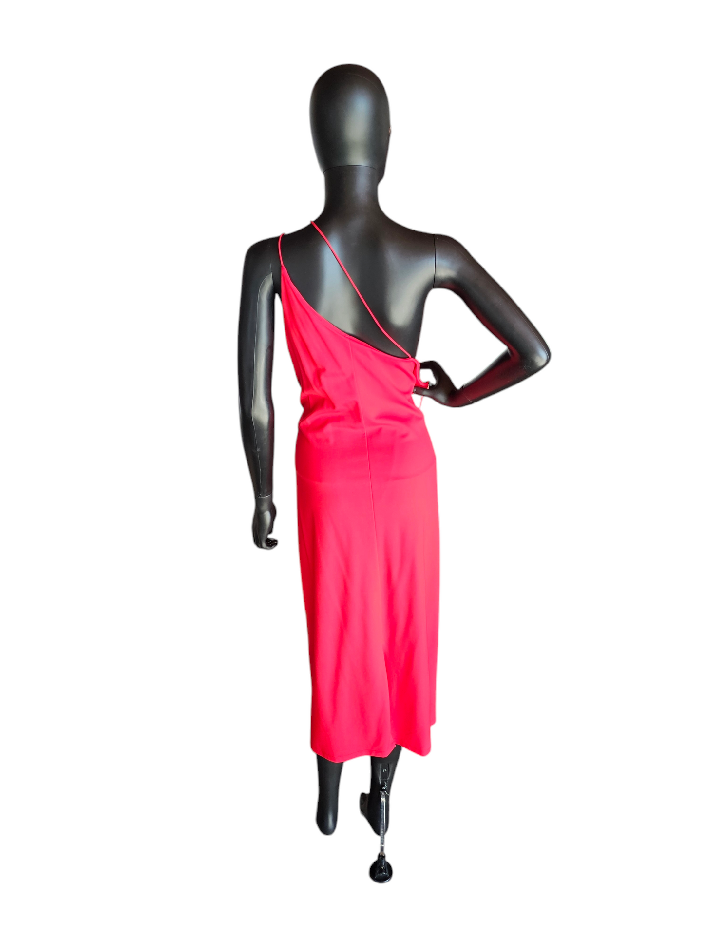 Asymettrical Red Spaghetti Strap Cocktail Dress - Cushine - NWOT