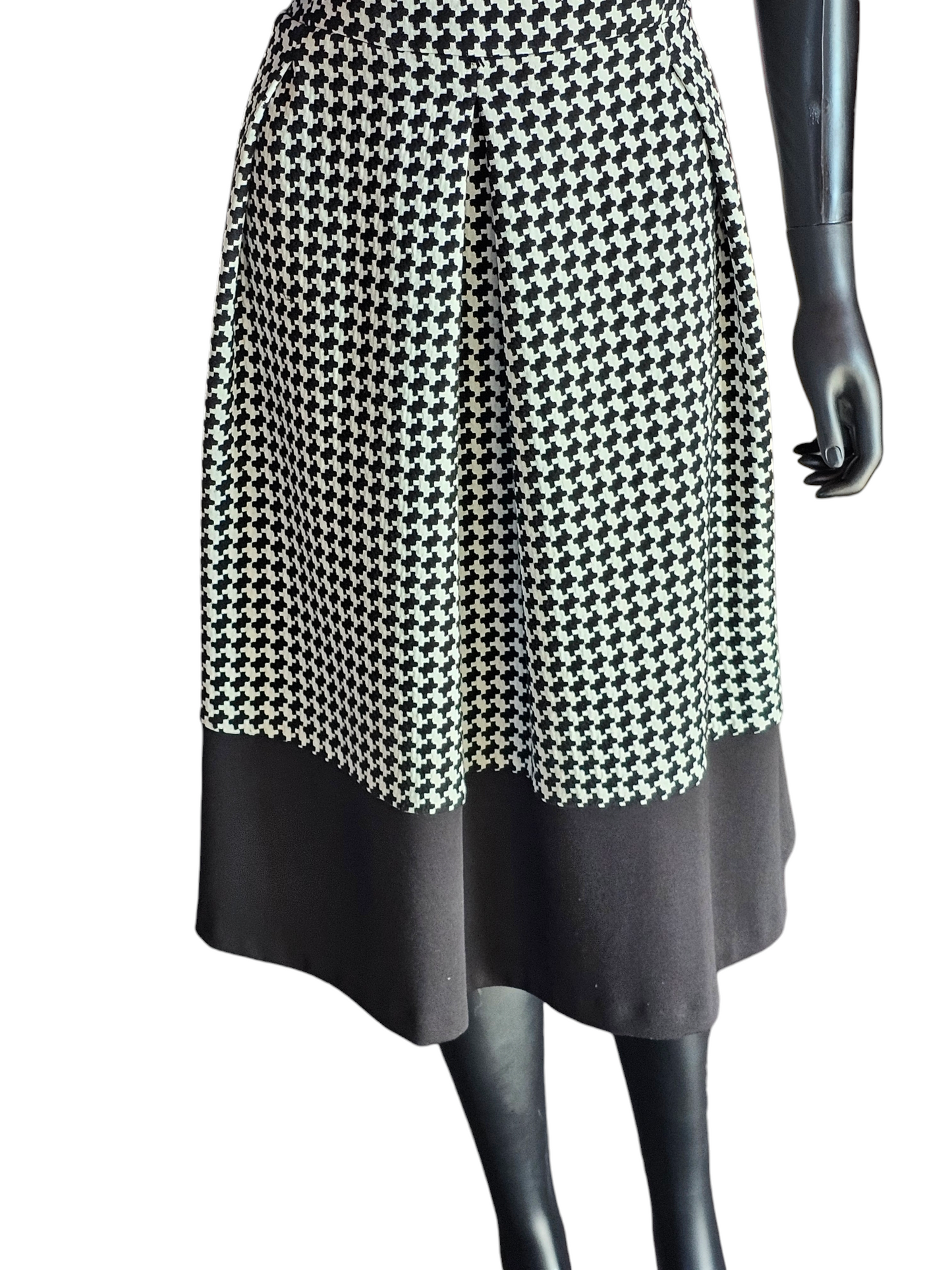 Calvin Klein Houndstooth Mid-Length Dress
