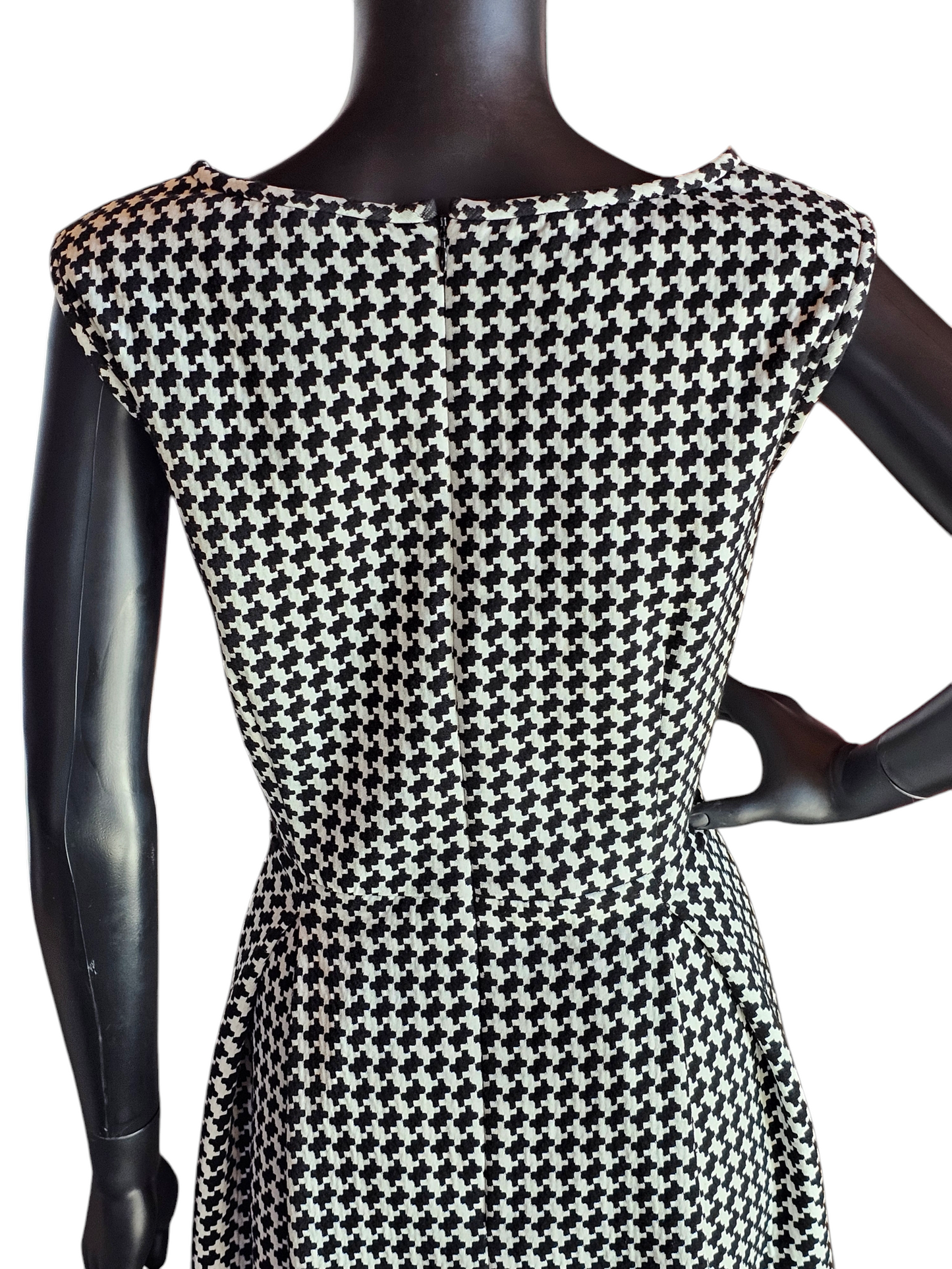 Calvin Klein Houndstooth Mid-Length Dress