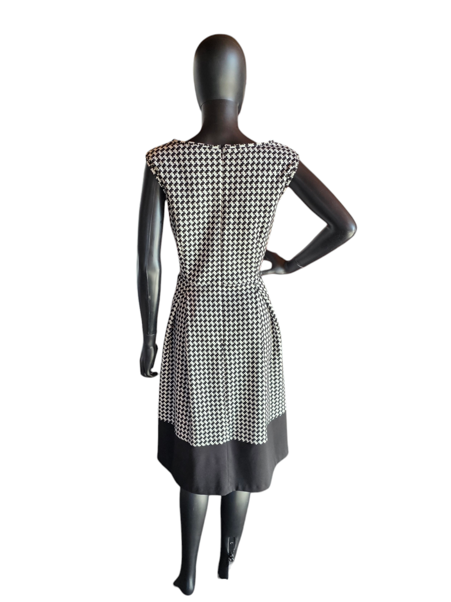 Calvin Klein Houndstooth Mid-Length Dress