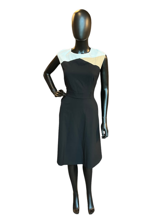 Calvin Klein Black Sheath Mid-Length Dress